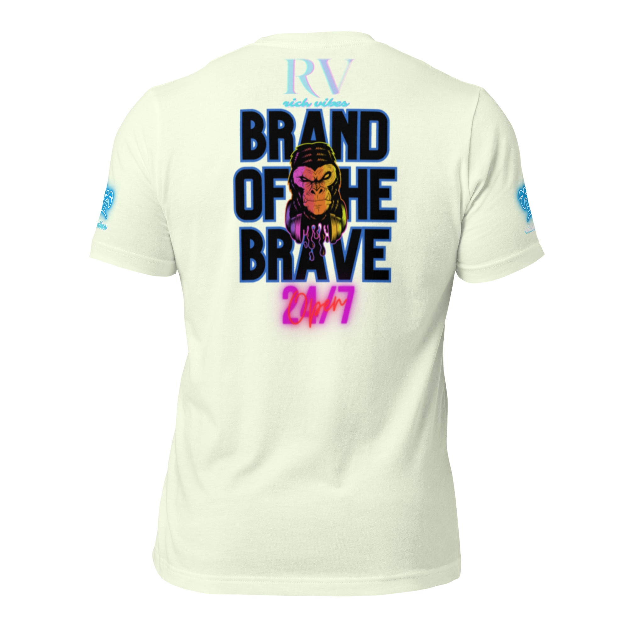 RV Rich Drip Brand Of The Brave Windy Palms White Motor Sport Pastel - Unisex t-shirt