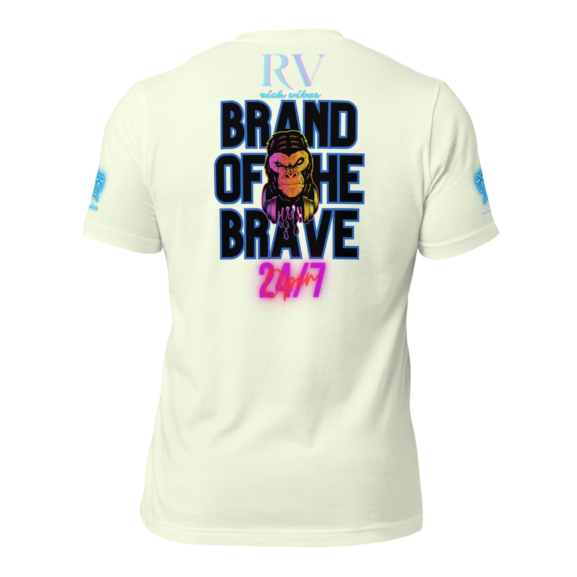 RV Rich Drip Brand Of The Brave Windy Palms White Motor Sport Pastel - Unisex t-shirt