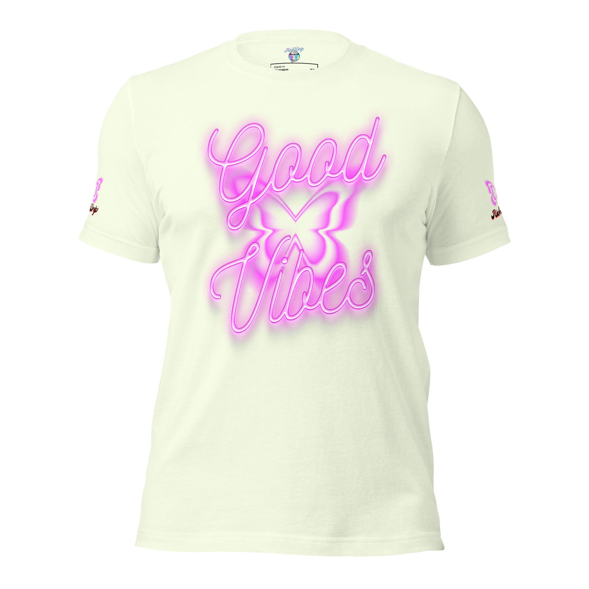 Rich Good Vibes Purple ButterFly "Enjoy Every Moment" - Unisex t-shirt