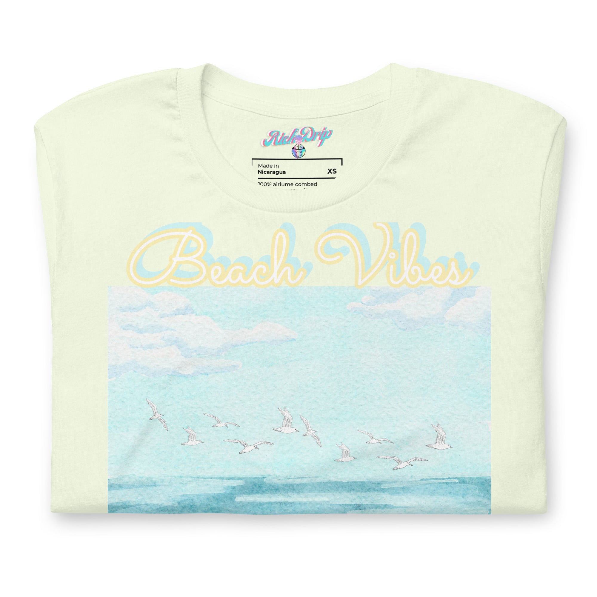 Rich Drip Blue Skies Beach Vibes RR - Unisex t-shirt Pastel