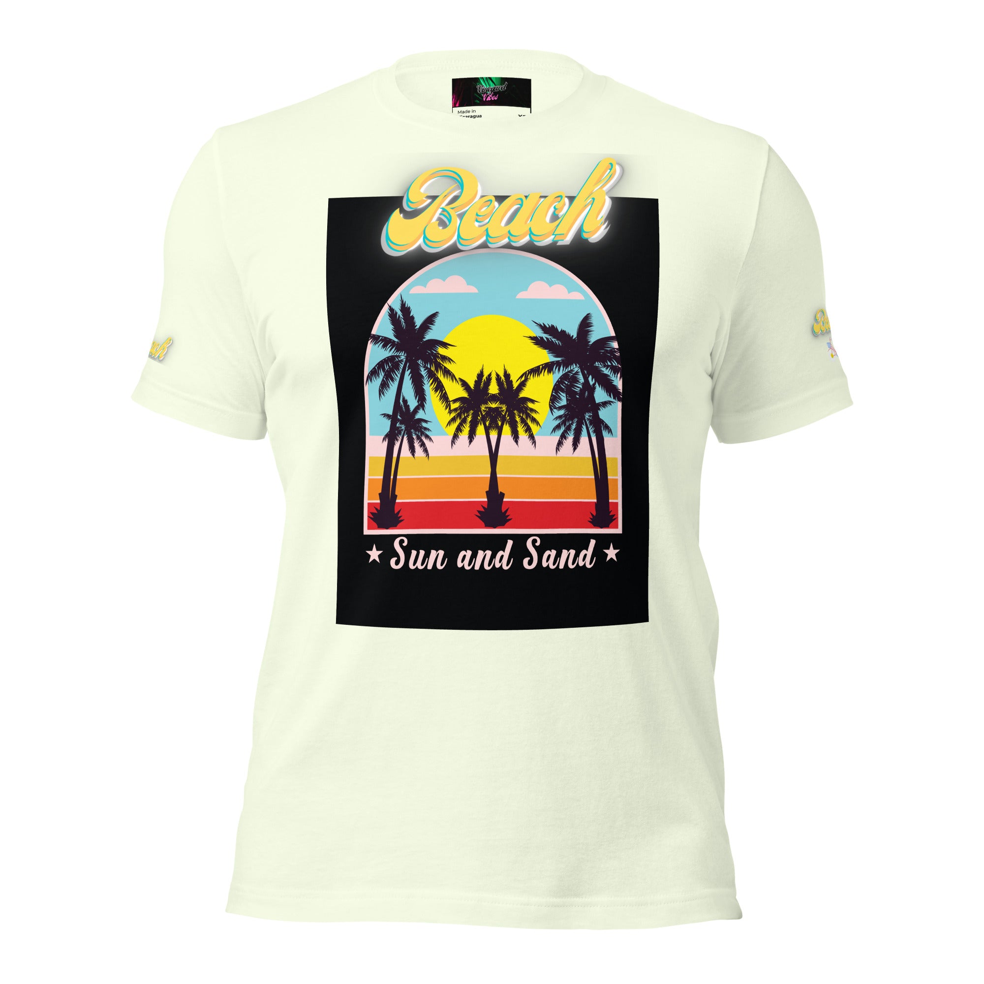 Vineyard Vibes Golden Beach Sun and Sand - Pastel Unisex t-shirt