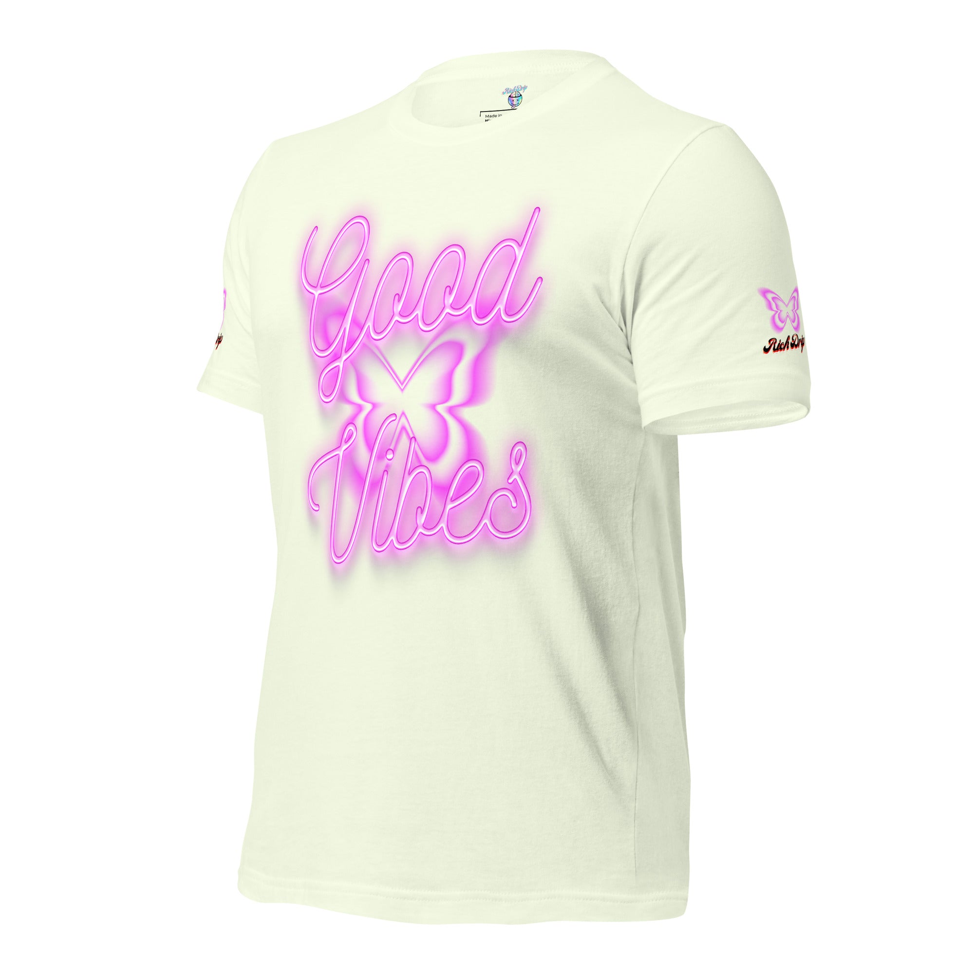 Rich Good Vibes Purple ButterFly "Enjoy Every Moment" - Unisex t-shirt