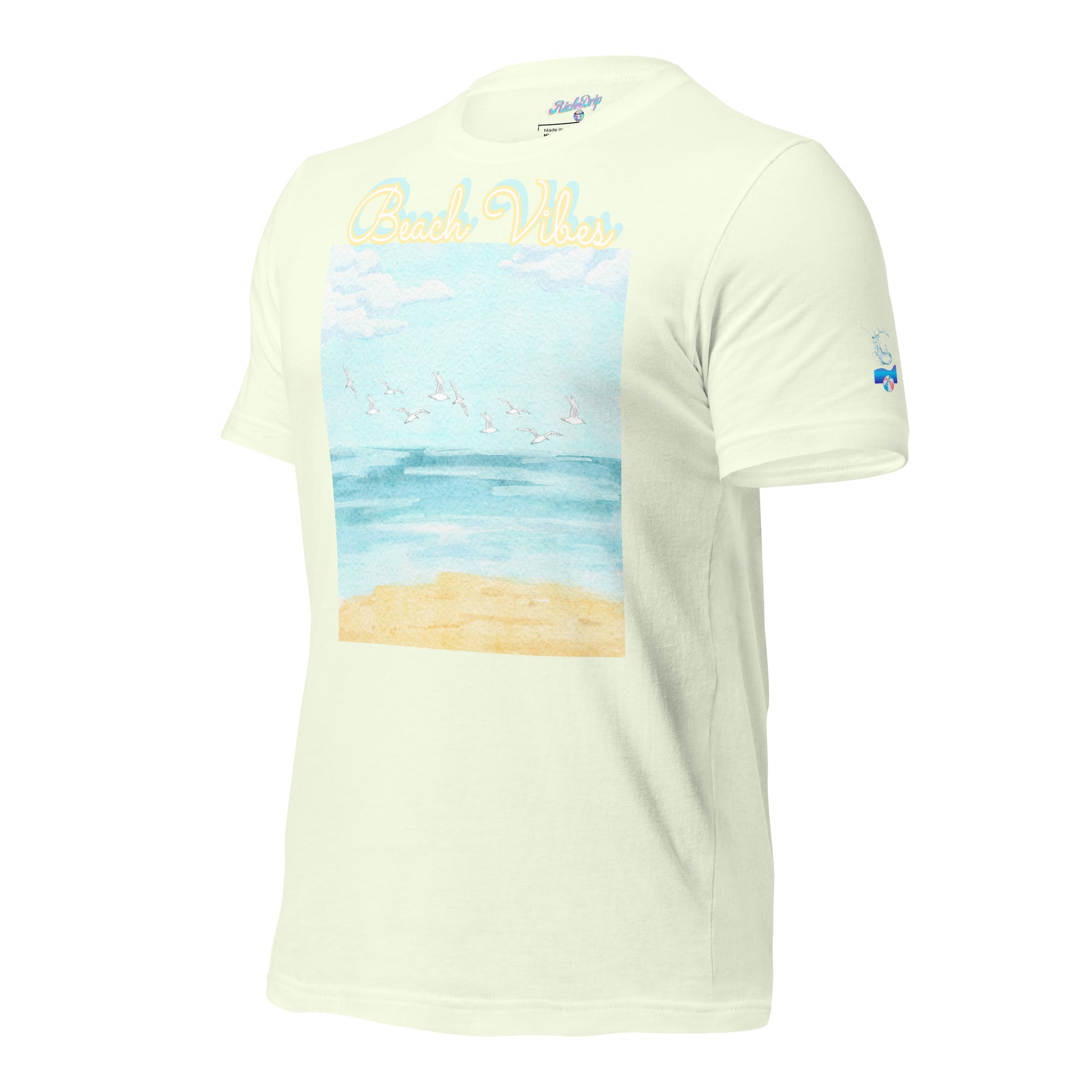 Rich Drip Blue Skies Beach Vibes RR - Unisex t-shirt Pastel