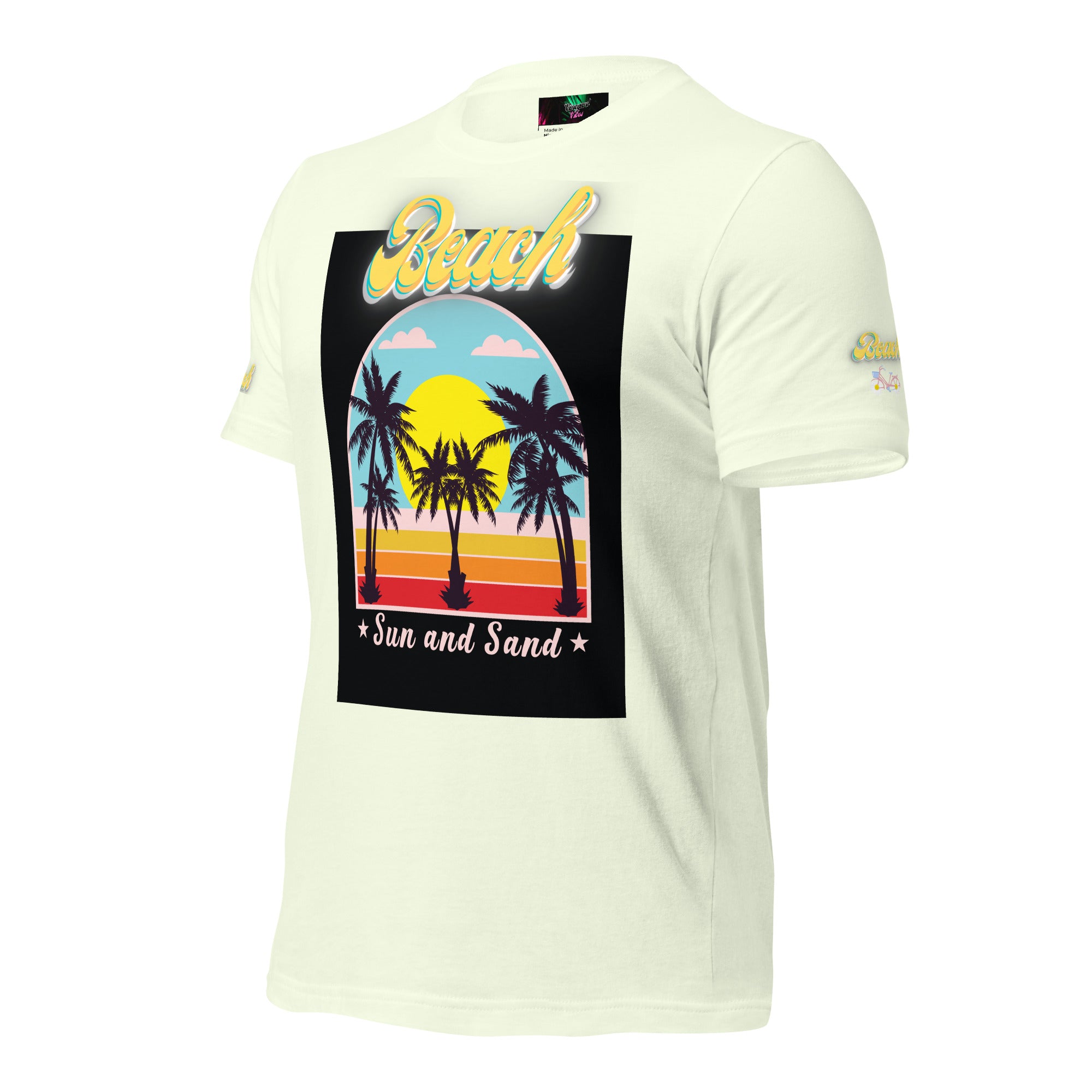 Vineyard Vibes Golden Beach Sun and Sand - Pastel Unisex t-shirt