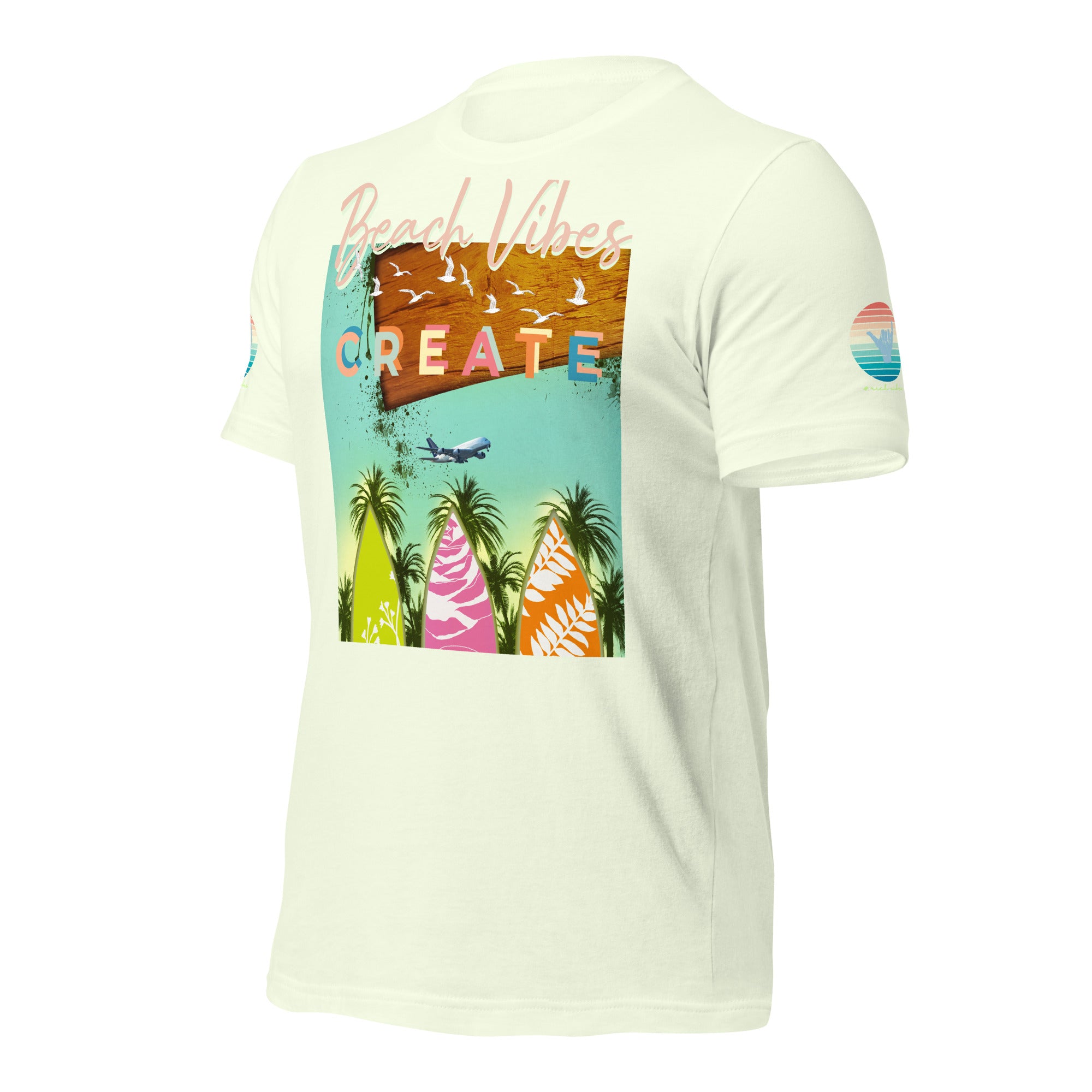 Sunset Vibes Beach Surf Creation 1.0 - Unisex t-shirt Pastel