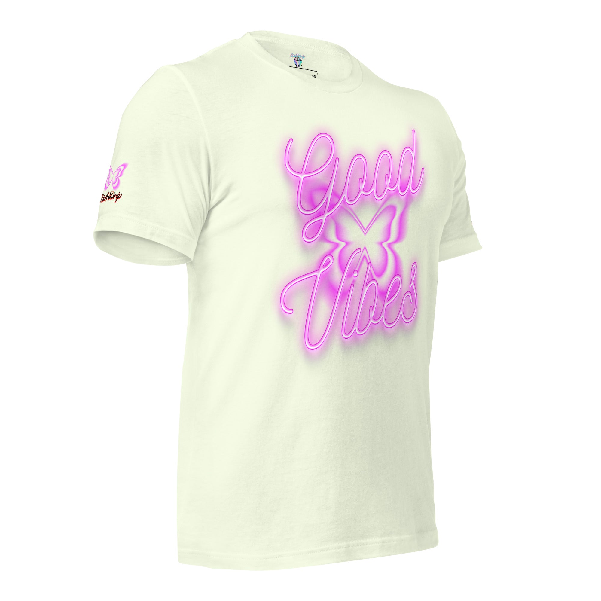 Rich Good Vibes Purple ButterFly "Enjoy Every Moment" - Unisex t-shirt