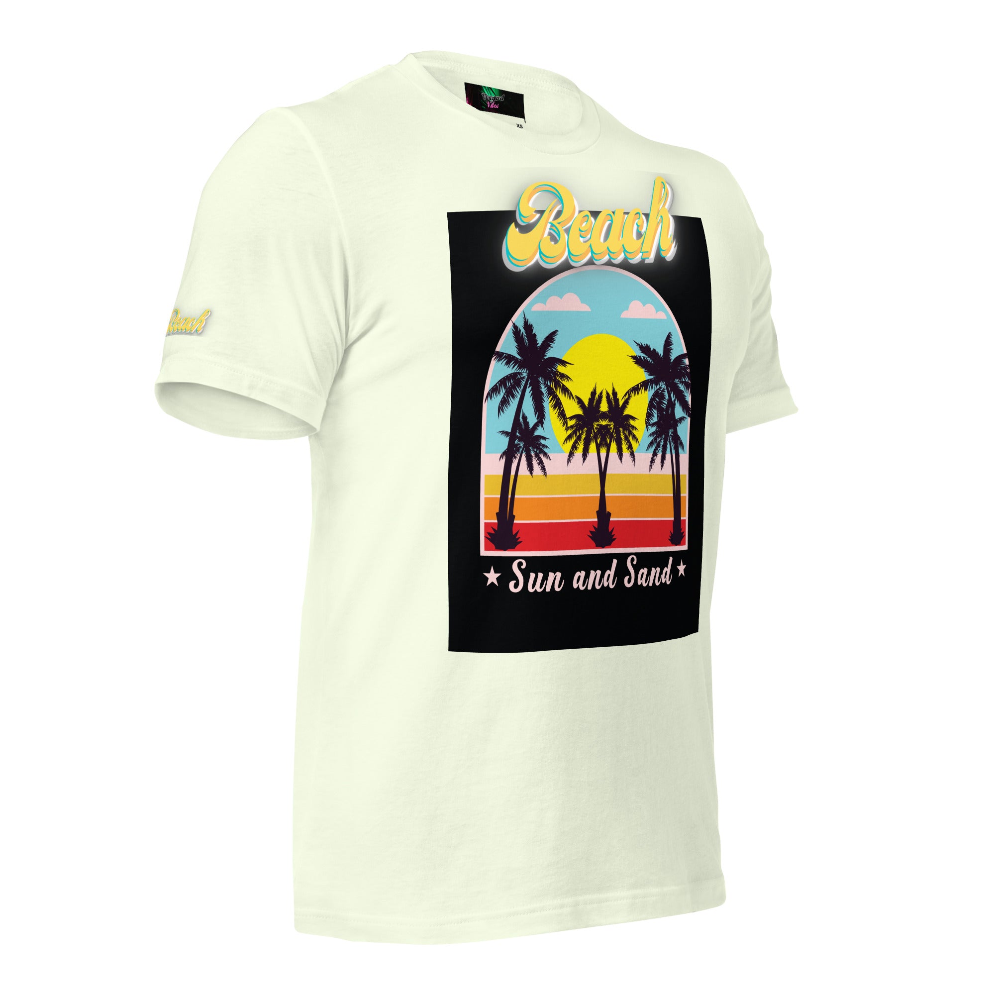 Vineyard Vibes Golden Beach Sun and Sand - Pastel Unisex t-shirt