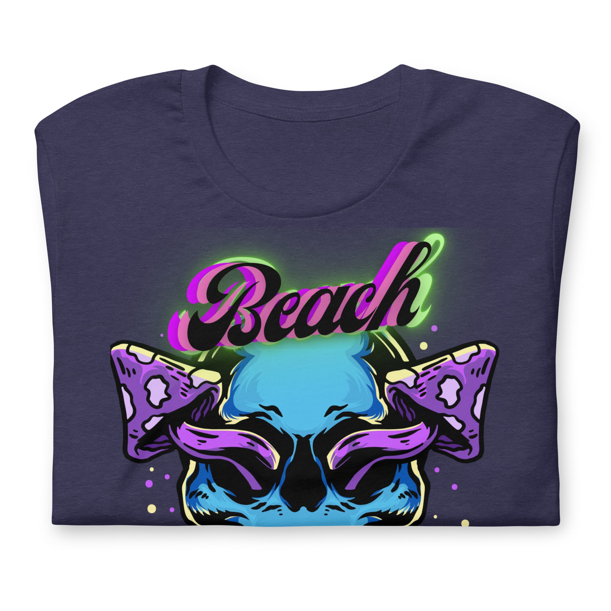 Brand Of The Brave Purple Shroom Skull Vibes - Unisex t-shirt