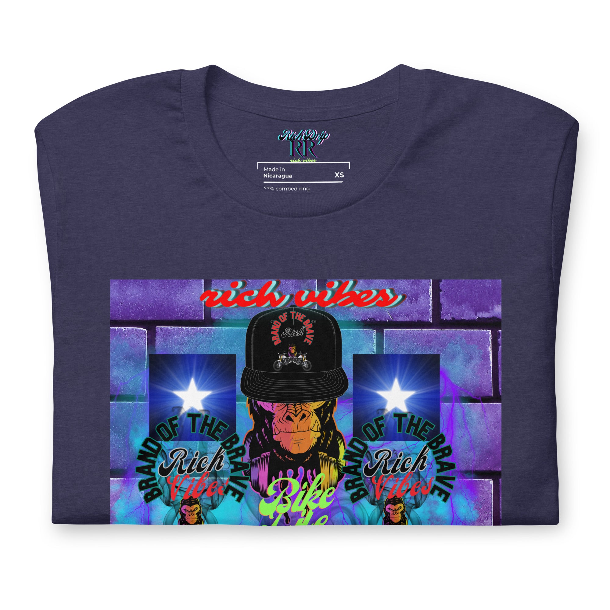 Rich Vibes Purple Brick Volt Bike Life 1.0 - Unisex t-shirt