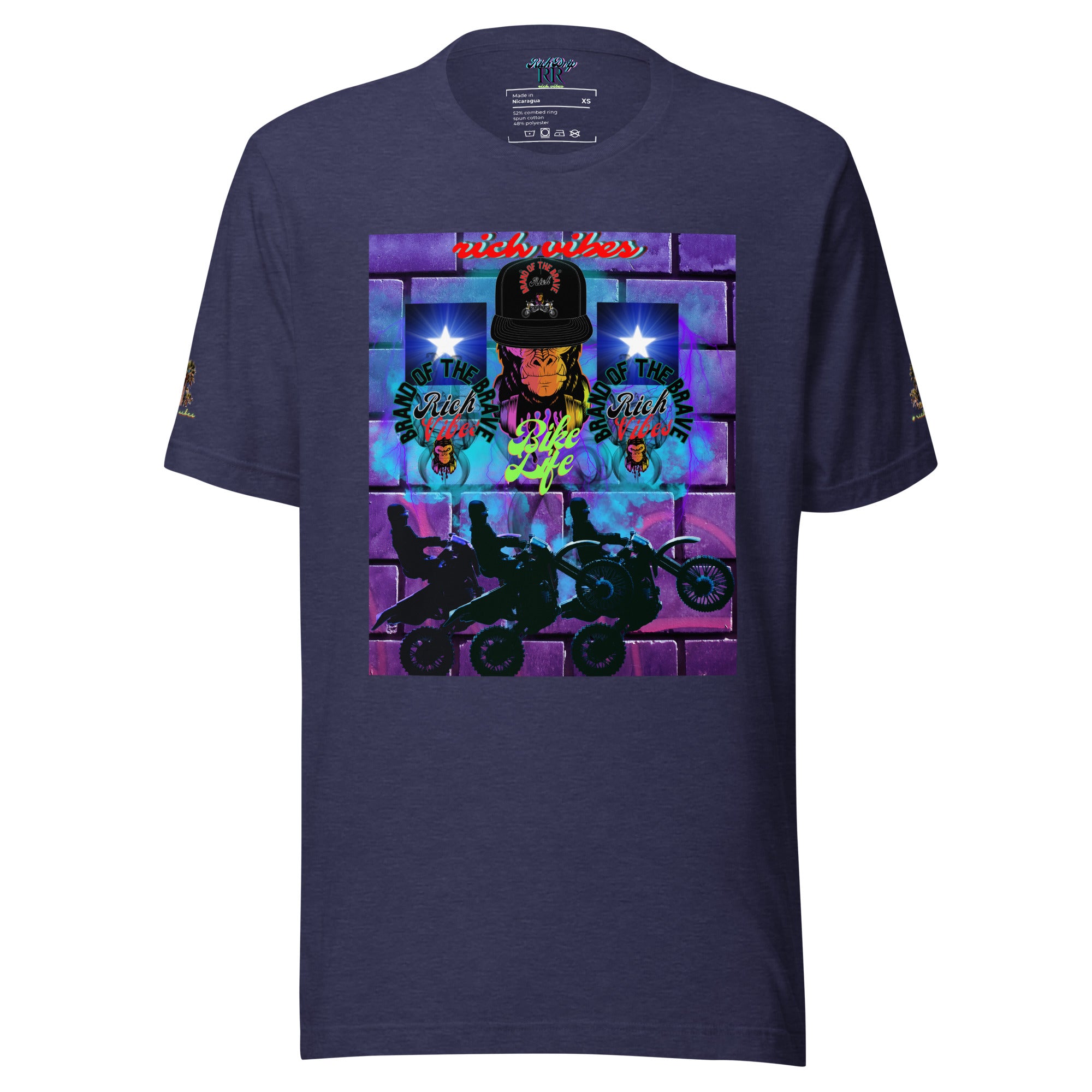 Rich Vibes Purple Brick Volt Bike Life 1.0 - Unisex t-shirt