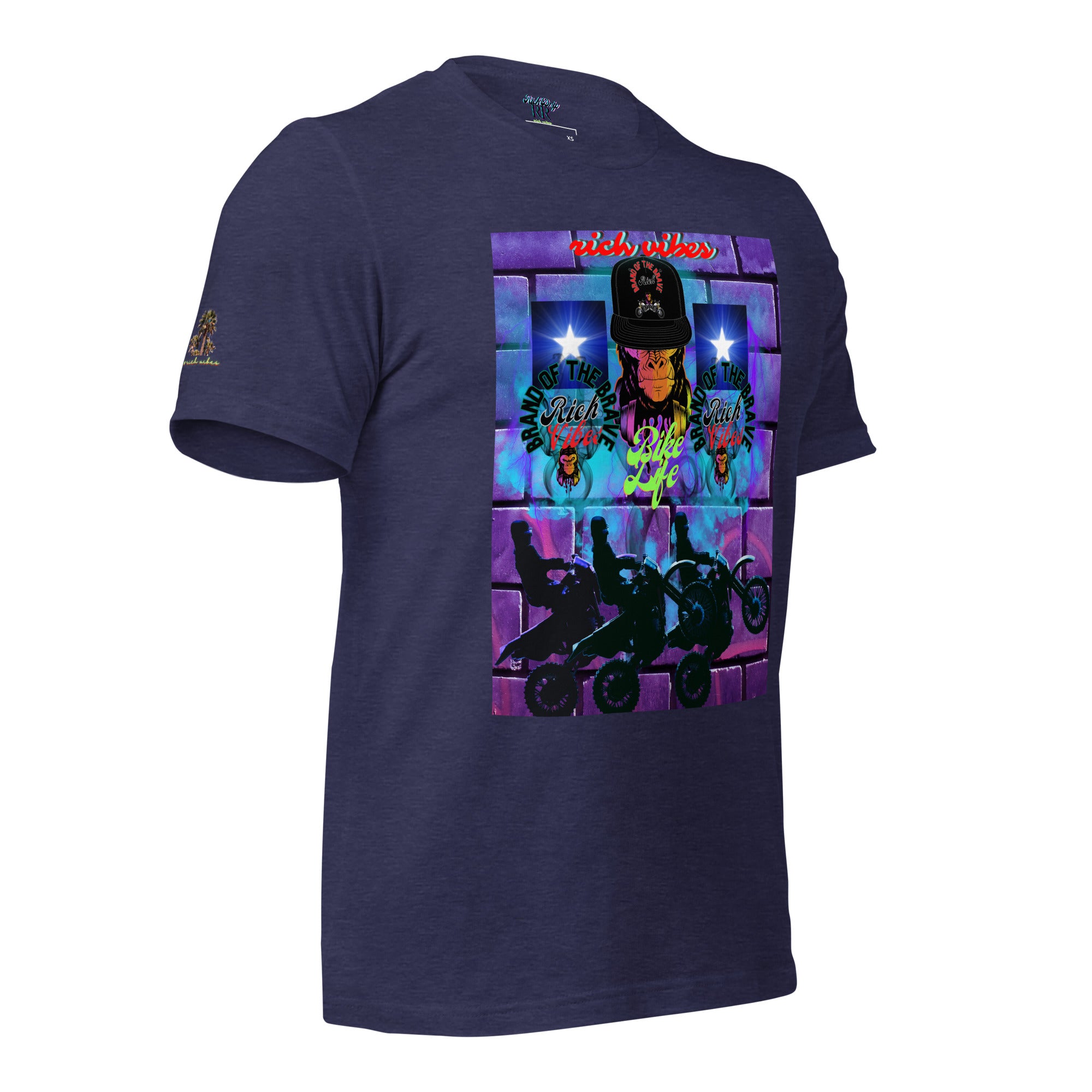 Rich Vibes Purple Brick Volt Bike Life 1.0 - Unisex t-shirt