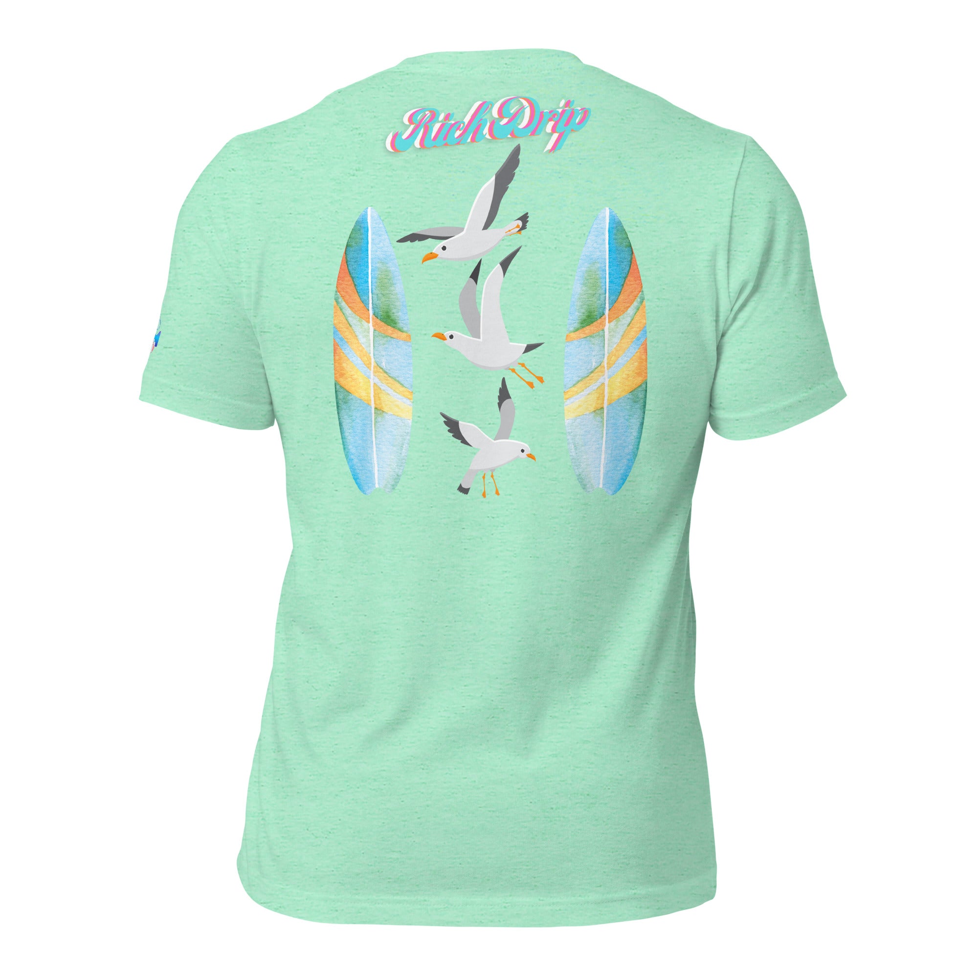 Rich Drip Blue Skies Beach Vibes RR - Unisex t-shirt Pastel