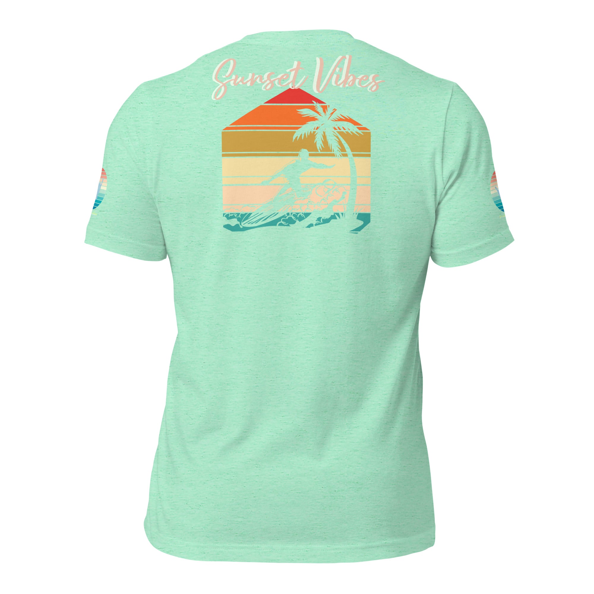 Sunset Vibes Beach Surf Creation 1.0 - Unisex t-shirt Pastel