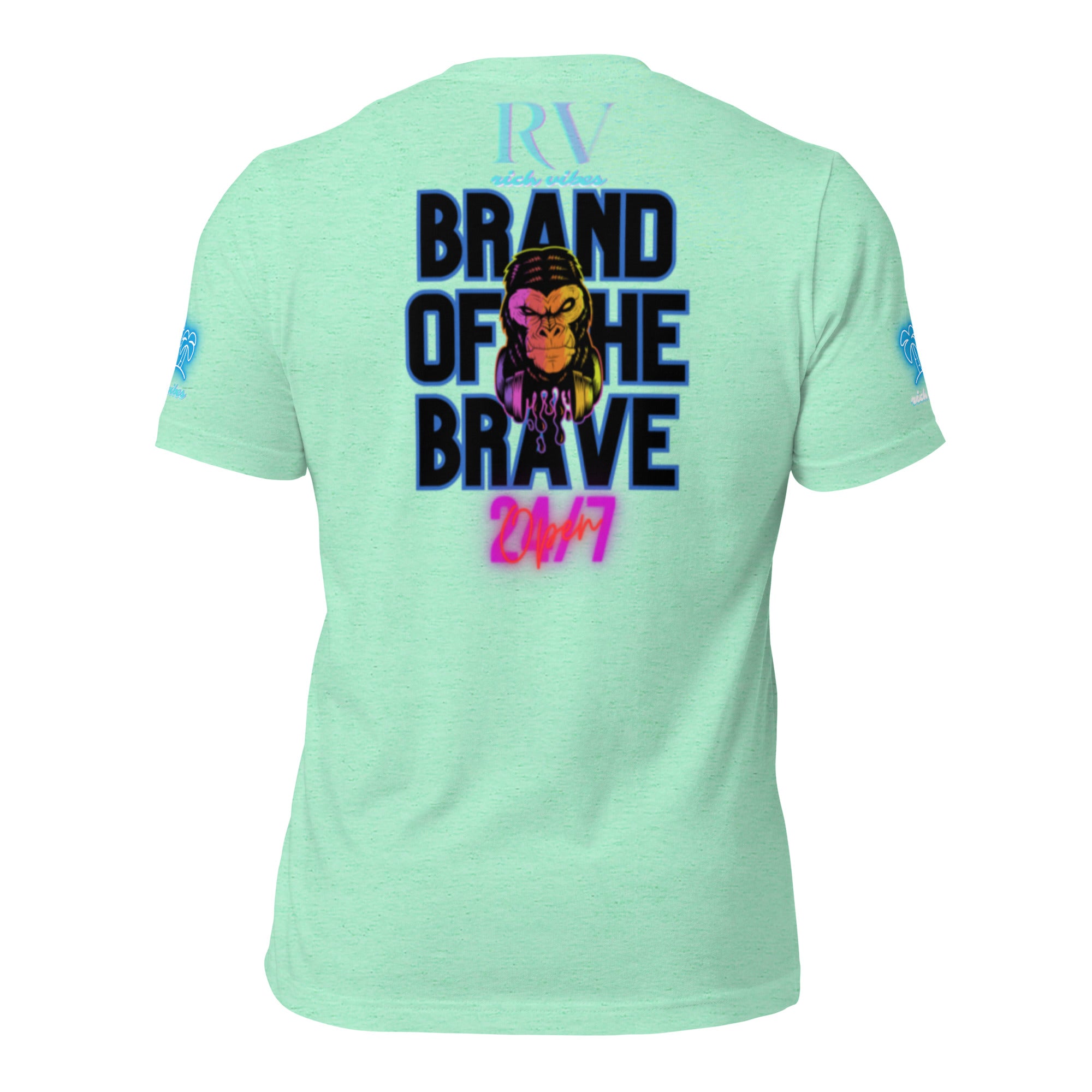 RV Rich Drip Brand Of The Brave Windy Palms White Motor Sport Pastel - Unisex t-shirt