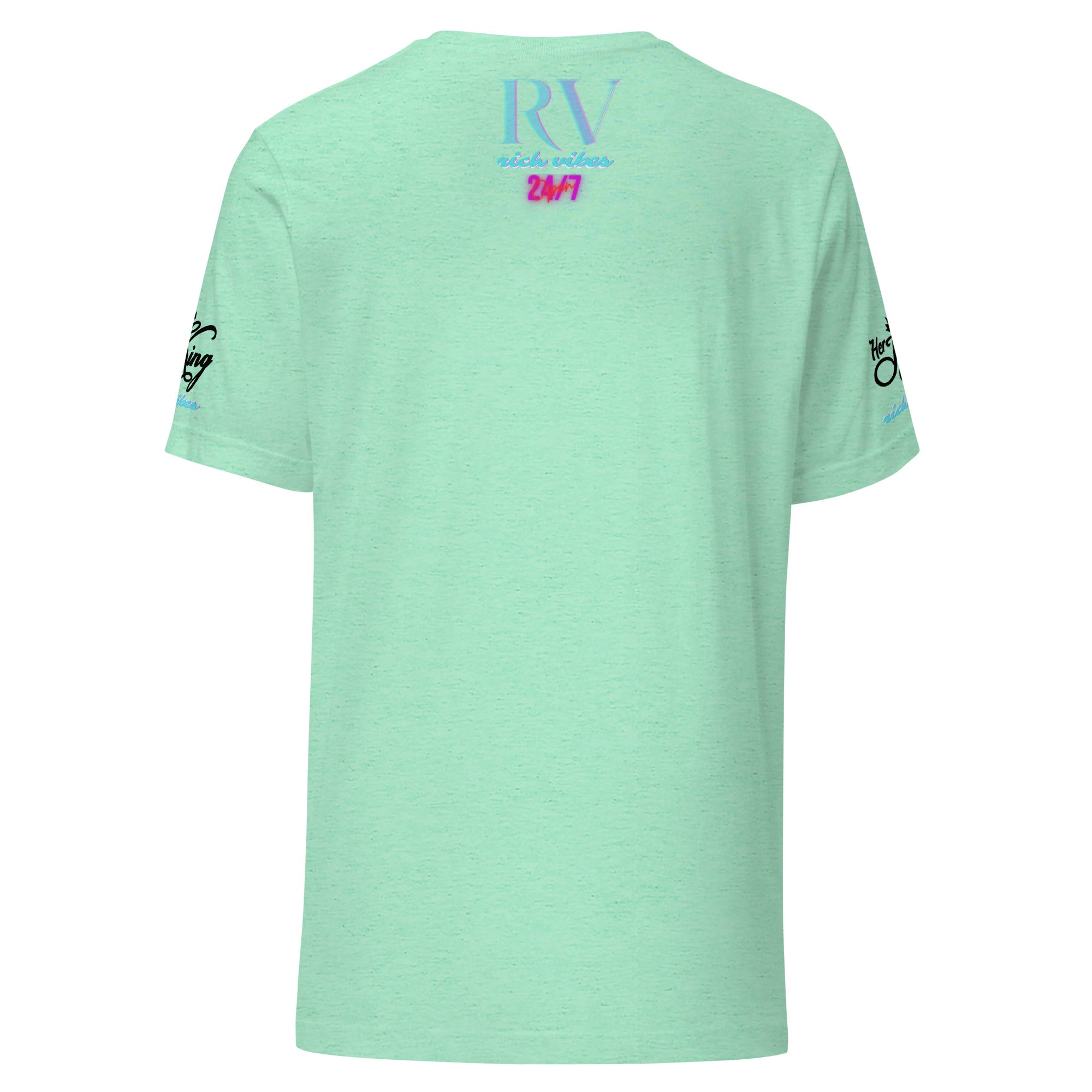 RV Rich Drip Her King Tropical Pink Palm Tree - Unisex t-shirt Pastel