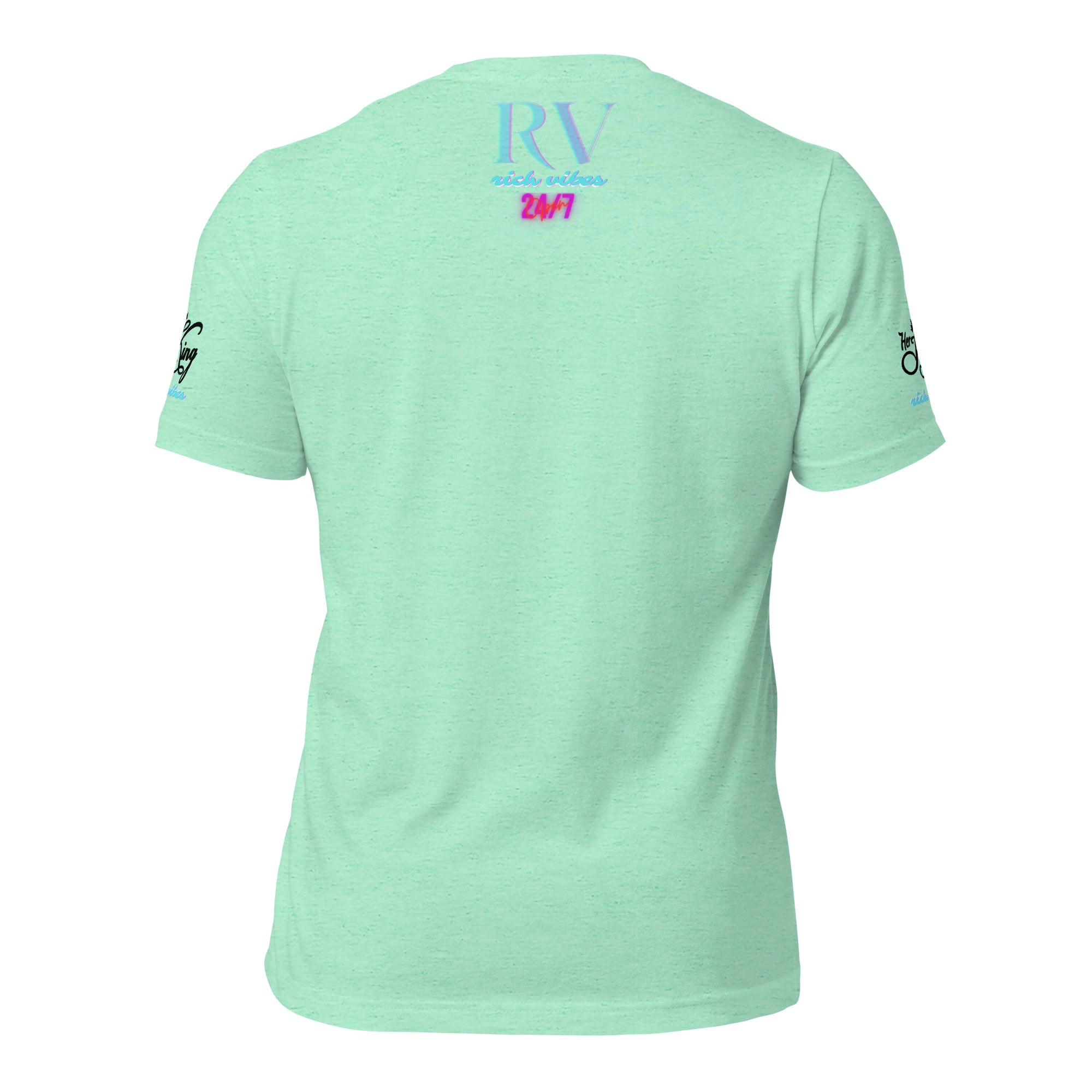 RV Rich Drip Her King Tropical Pink Palm Tree - Unisex t-shirt Pastel