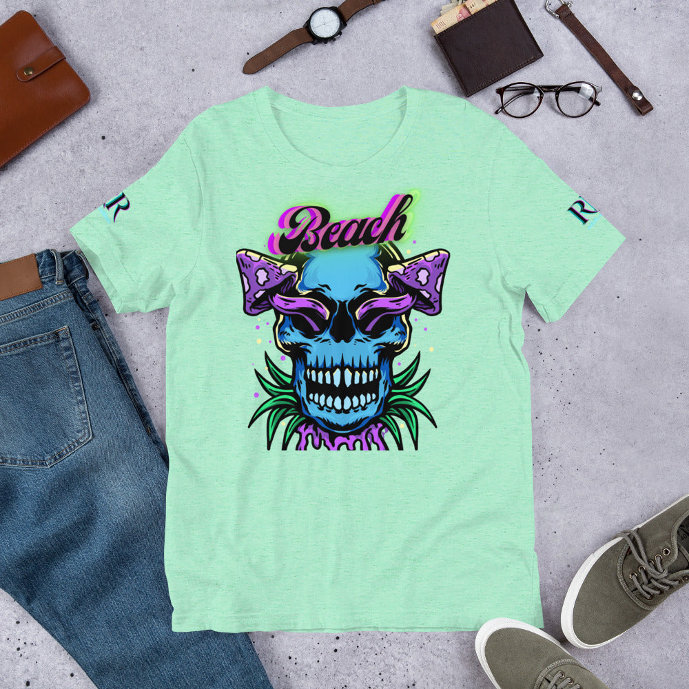 Brand Of The Brave Purple Shroom Skull Vibes - Unisex t-shirt