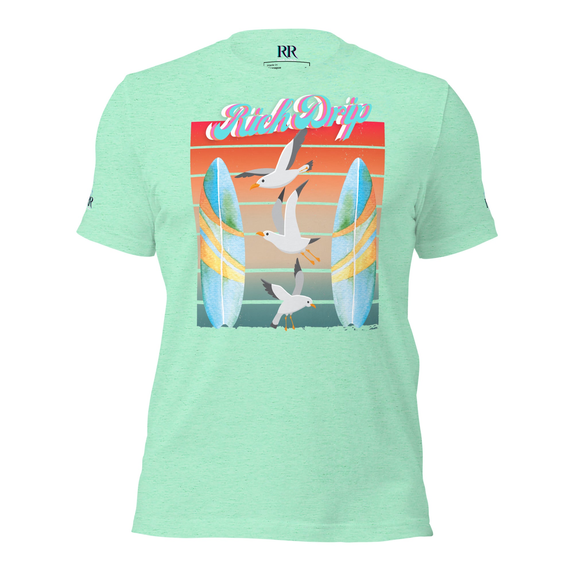 Rich Drip Surf Board Walk - Unisex t-shirt Pastel
