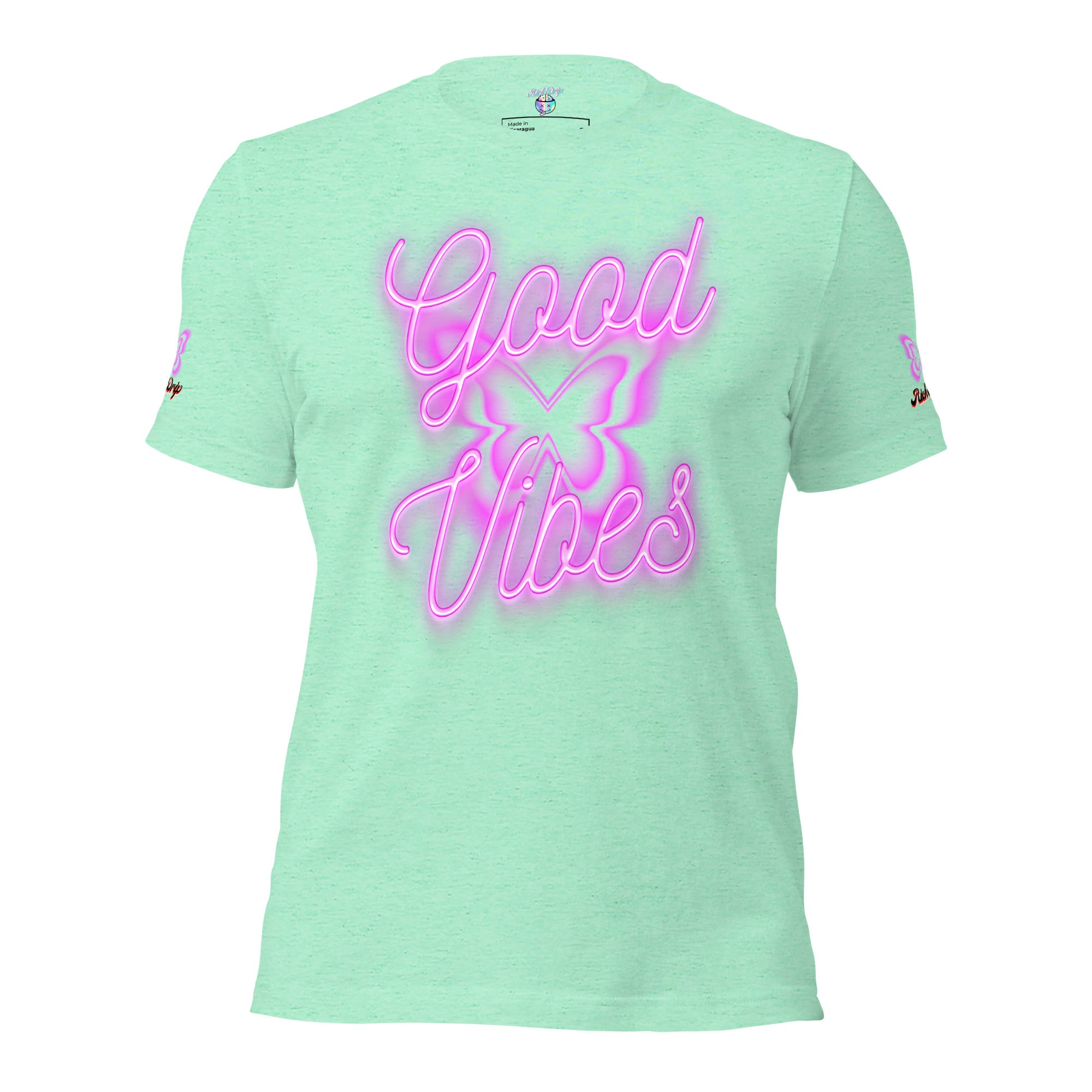 Rich Good Vibes Purple ButterFly "Enjoy Every Moment" - Unisex t-shirt