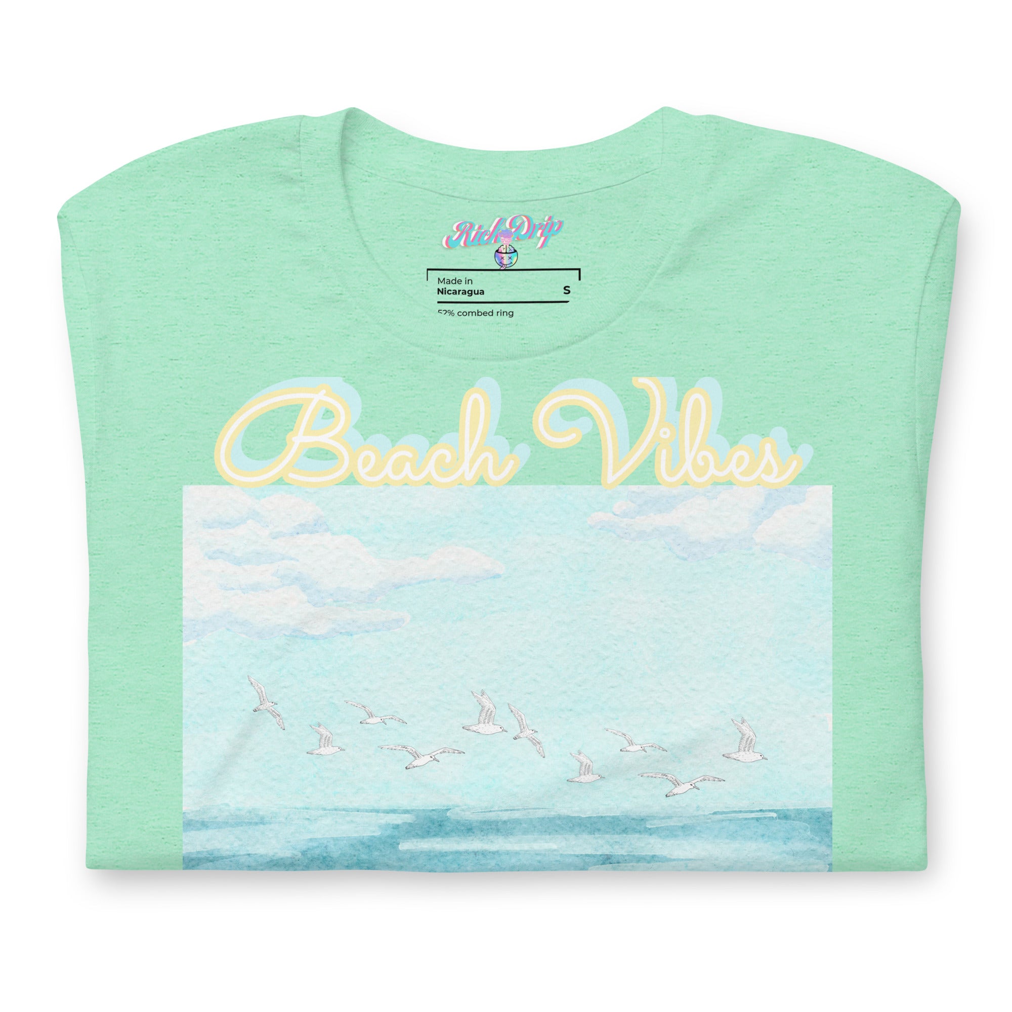 Rich Drip Blue Skies Beach Vibes RR - Unisex t-shirt Pastel