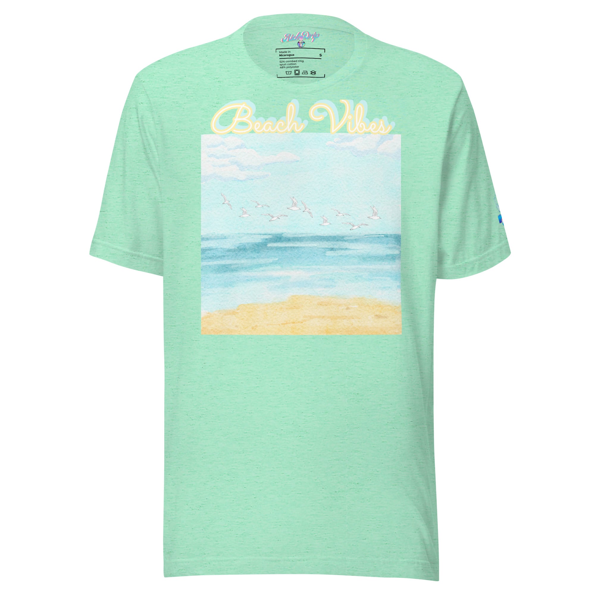 Rich Drip Blue Skies Beach Vibes RR - Unisex t-shirt Pastel