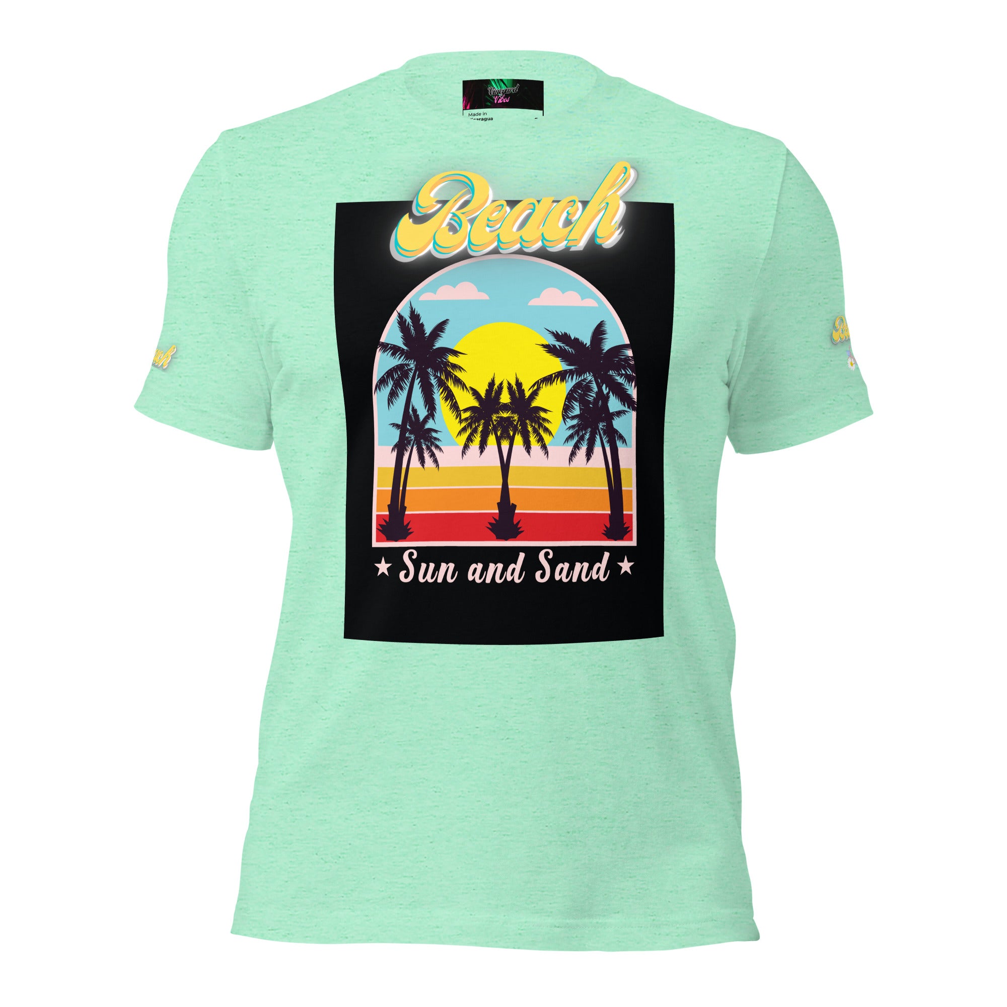 Vineyard Vibes Golden Beach Sun and Sand - Pastel Unisex t-shirt