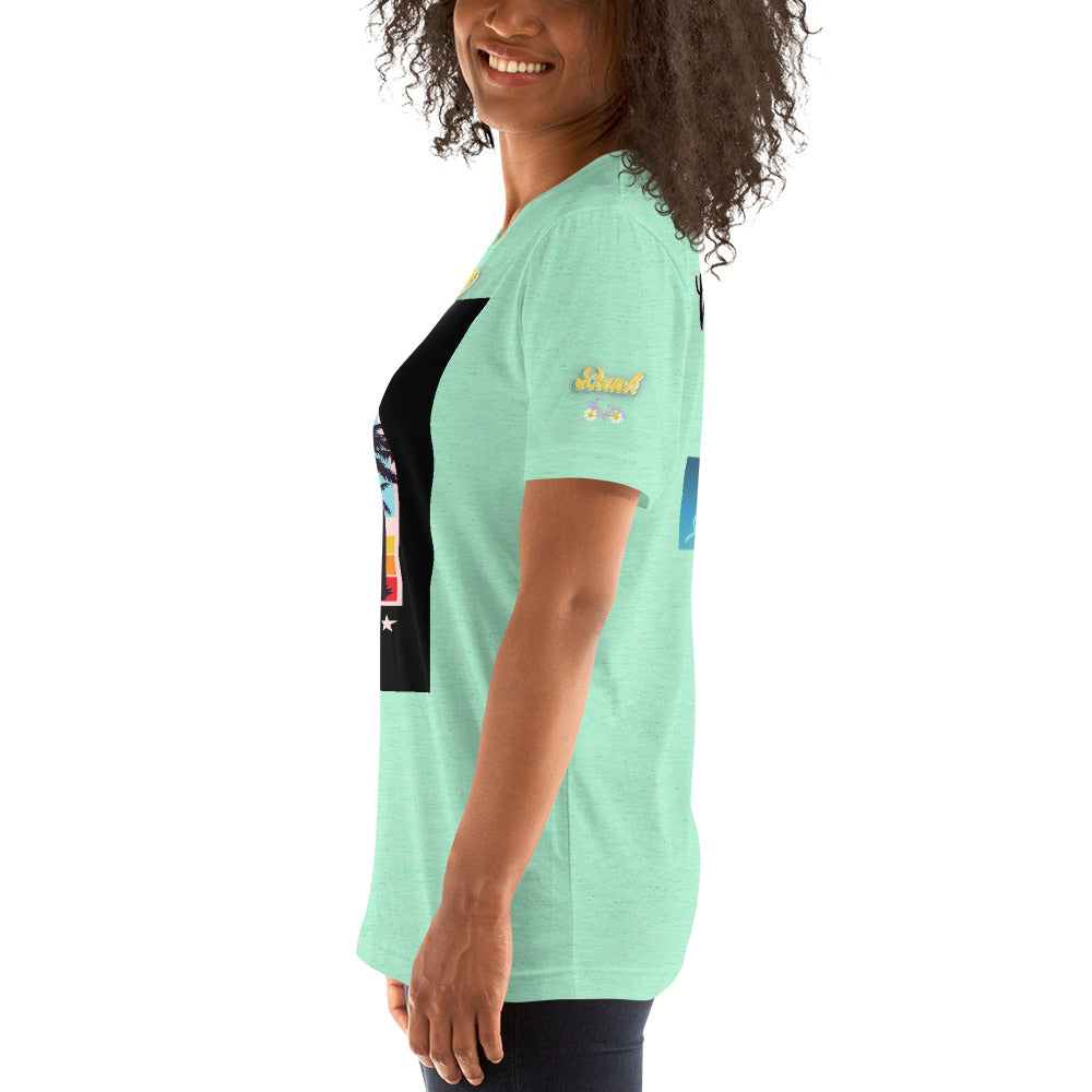 Vineyard Vibes Golden Beach Sun and Sand - Pastel Unisex t-shirt