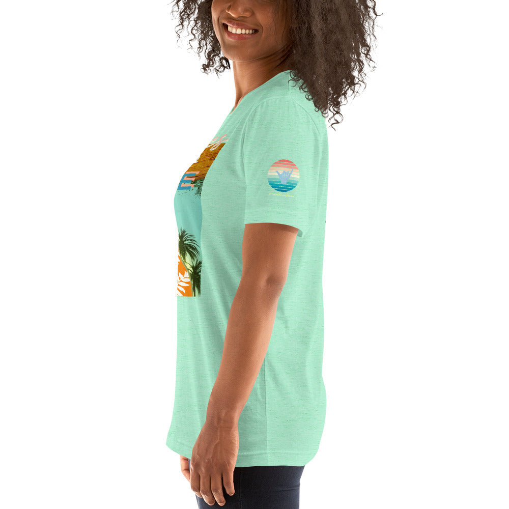 Sunset Vibes Beach Surf Creation 1.0 - Unisex t-shirt Pastel
