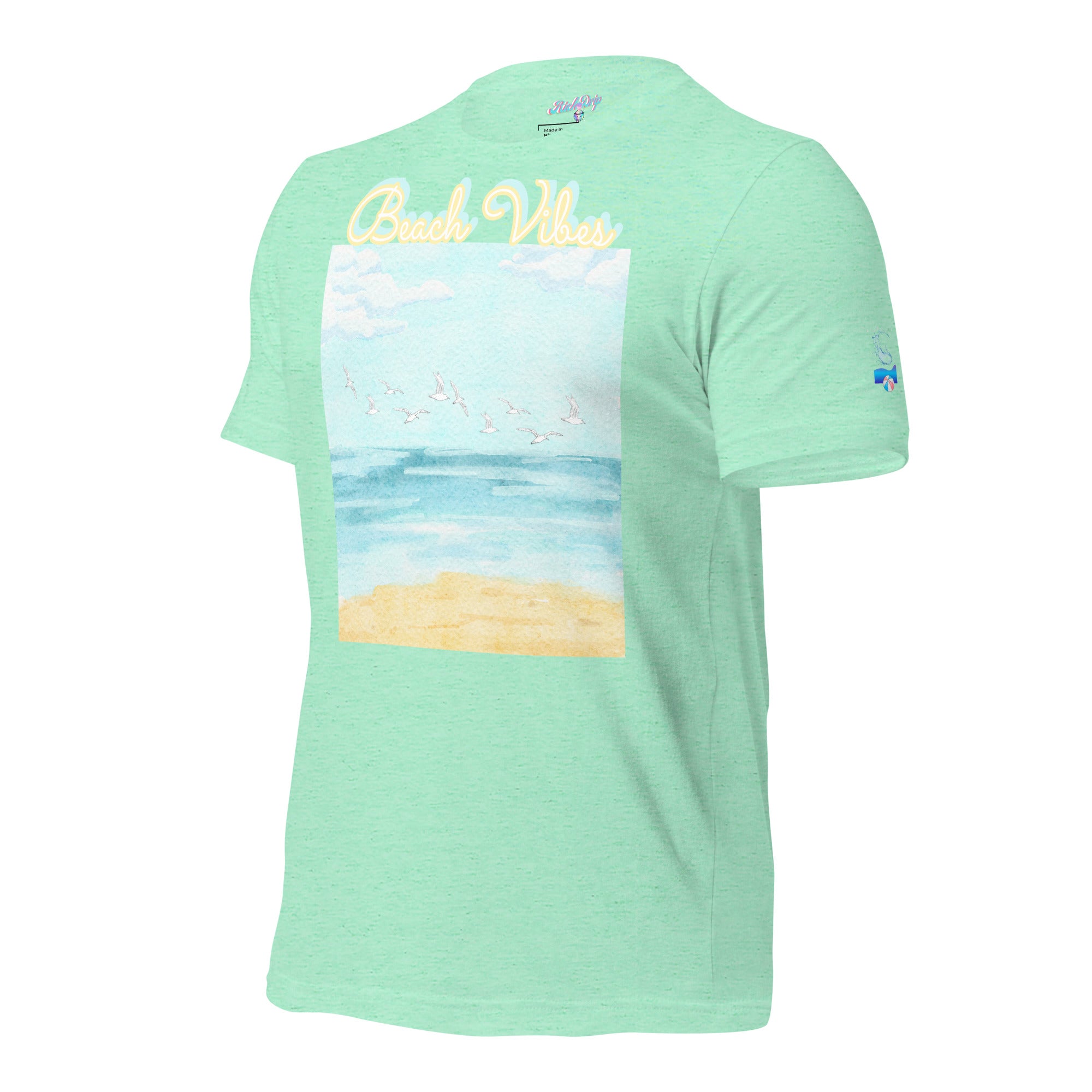 Rich Drip Blue Skies Beach Vibes RR - Unisex t-shirt Pastel