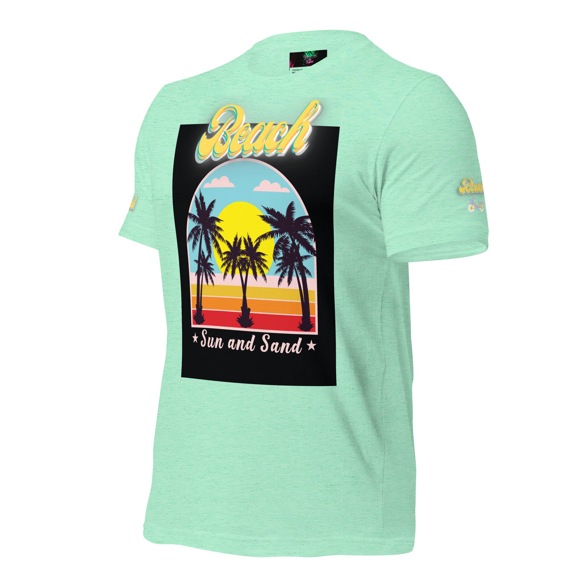 Vineyard Vibes Golden Beach Sun and Sand - Pastel Unisex t-shirt