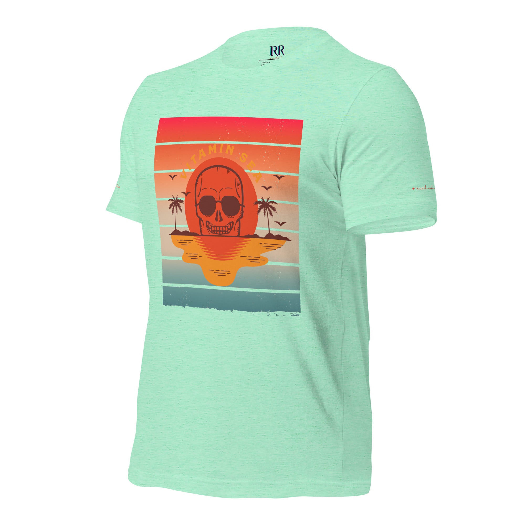 Rich Vibes Vitamin Sea - Unisex Staple T-Shirt | Bella + Canvas 3001 Pastel