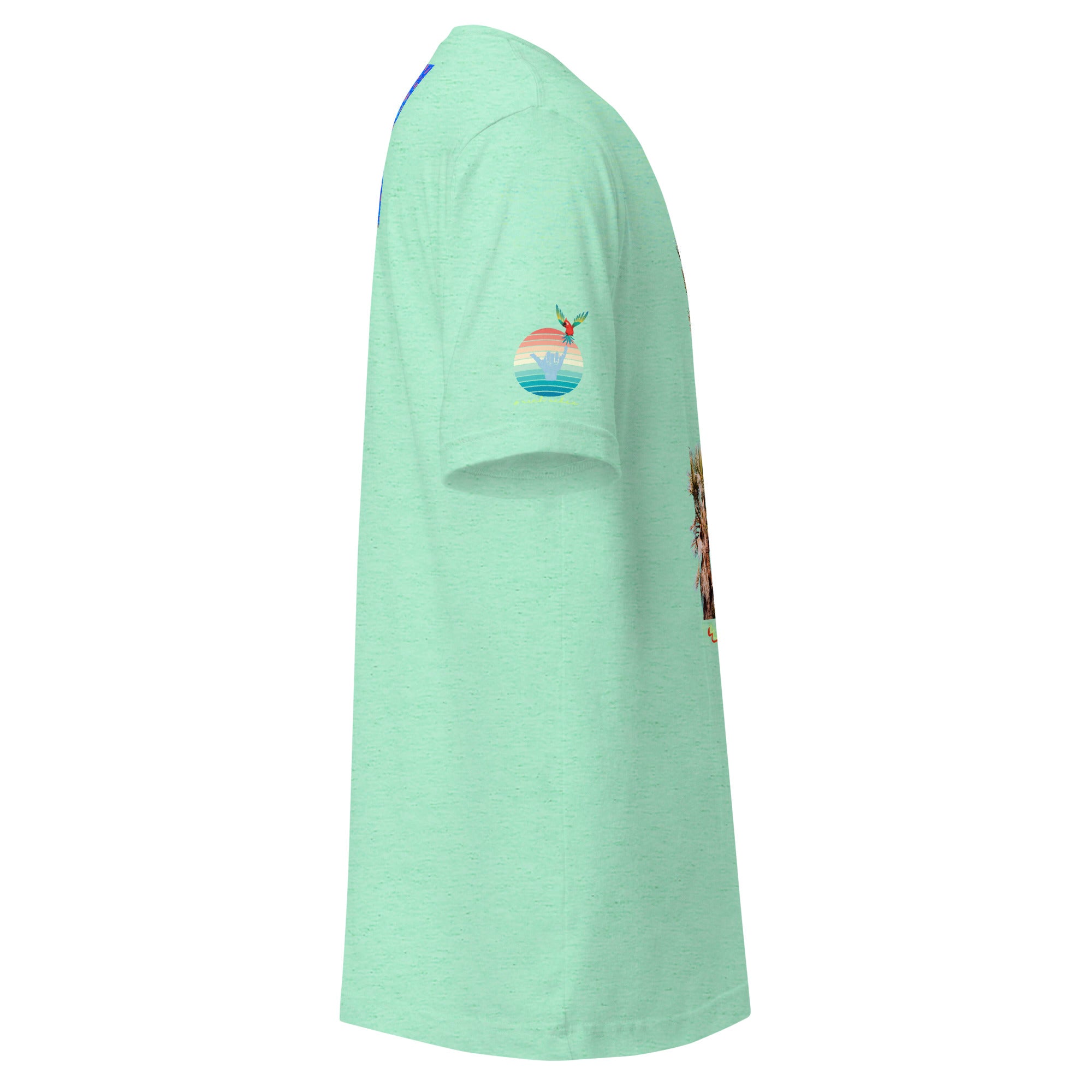 Rich Drip Volt Rich Vibes Colorful Palm Tree Silhouette Multi Colored Circle - Unisex t-shirt Pastel