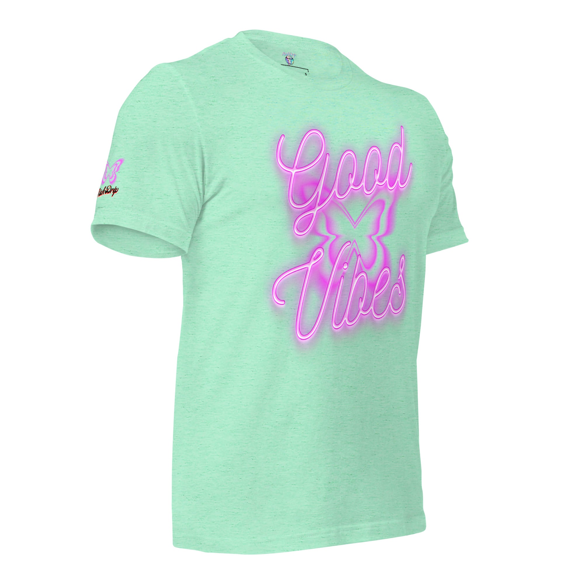 Rich Good Vibes Purple ButterFly "Enjoy Every Moment" - Unisex t-shirt