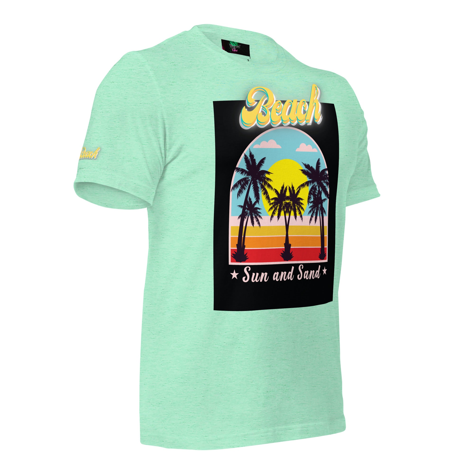 Vineyard Vibes Golden Beach Sun and Sand - Pastel Unisex t-shirt