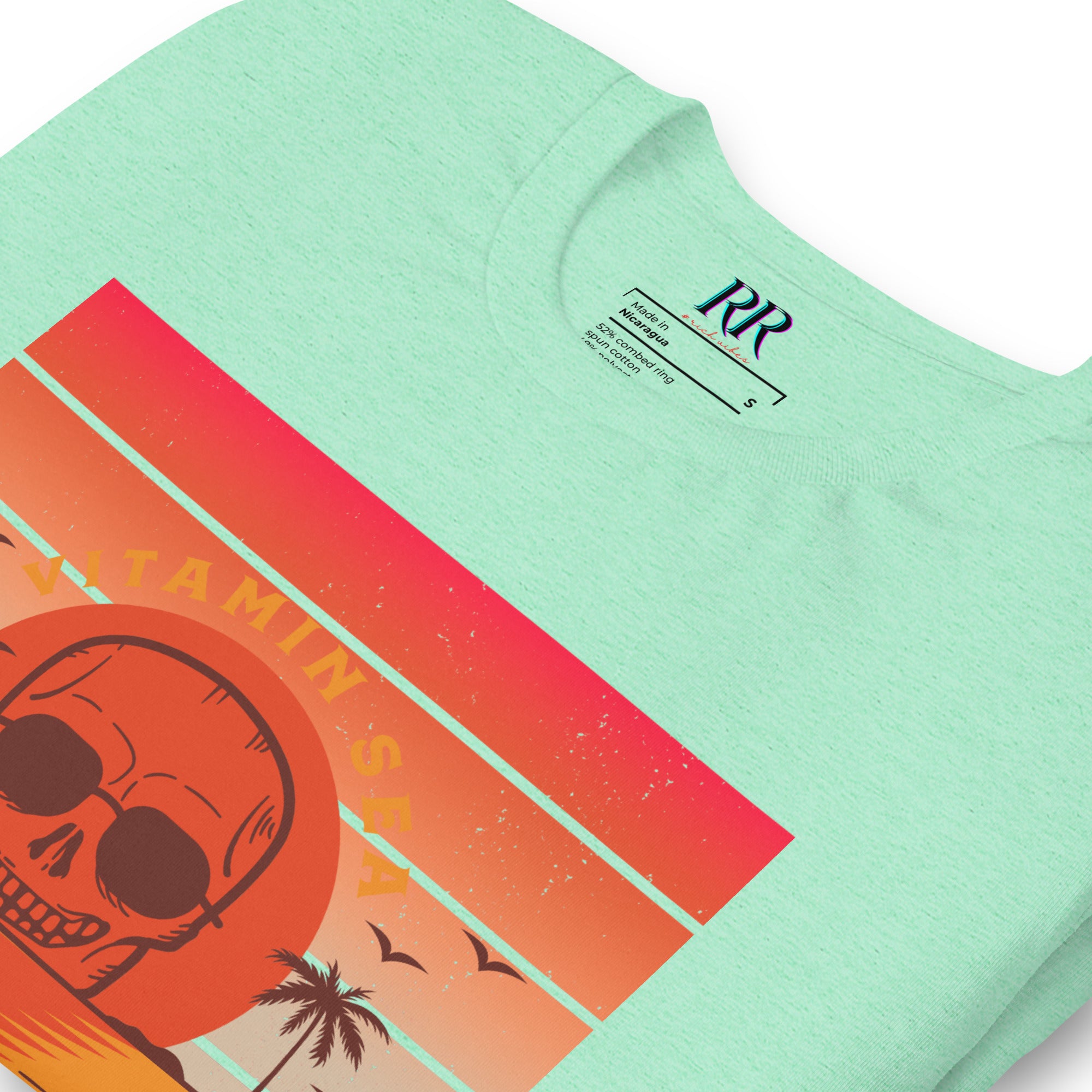 Rich Vibes Vitamin Sea - Unisex Staple T-Shirt | Bella + Canvas 3001 Pastel