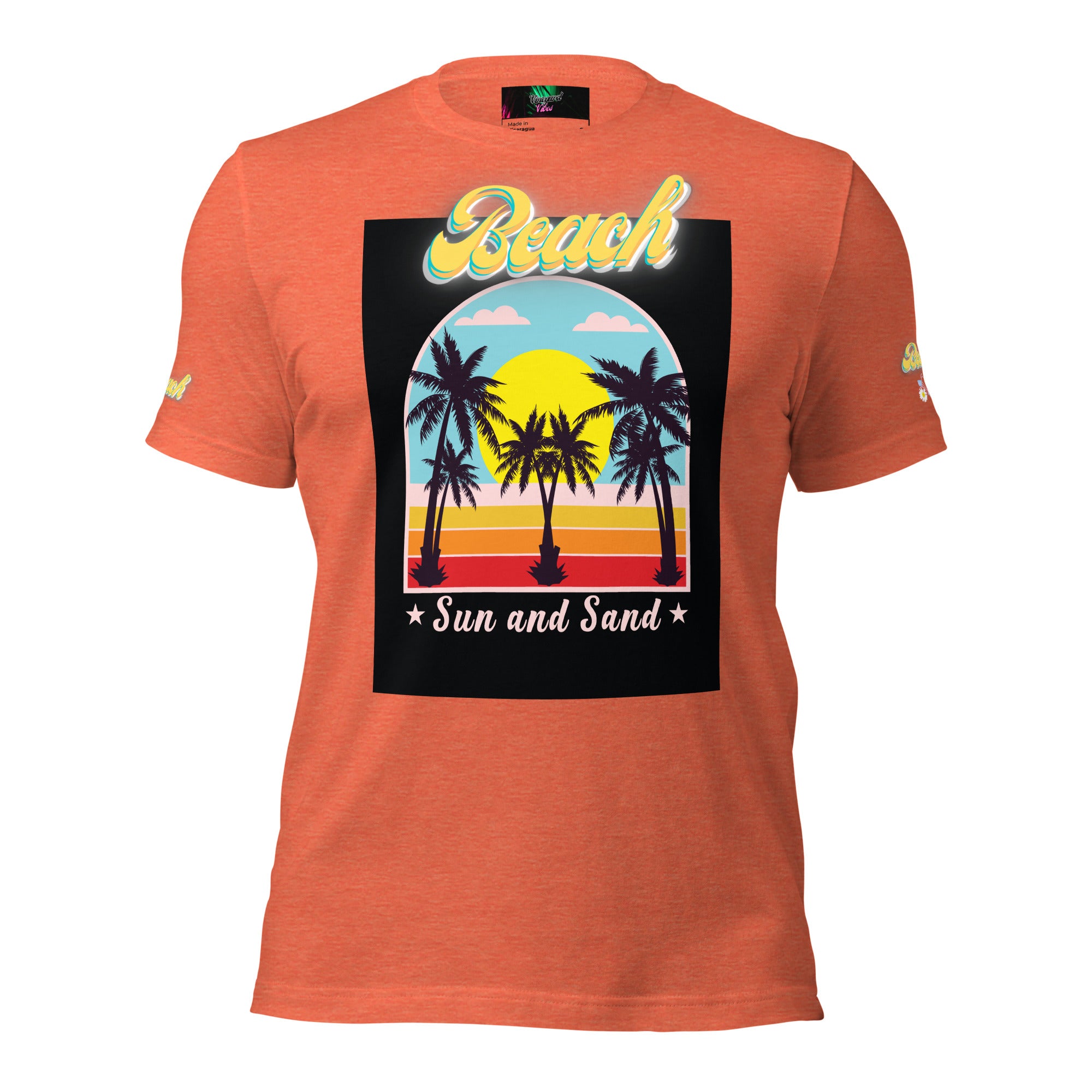 Vineyard Vibes Golden Beach Sun and Sand - Pastel Unisex t-shirt