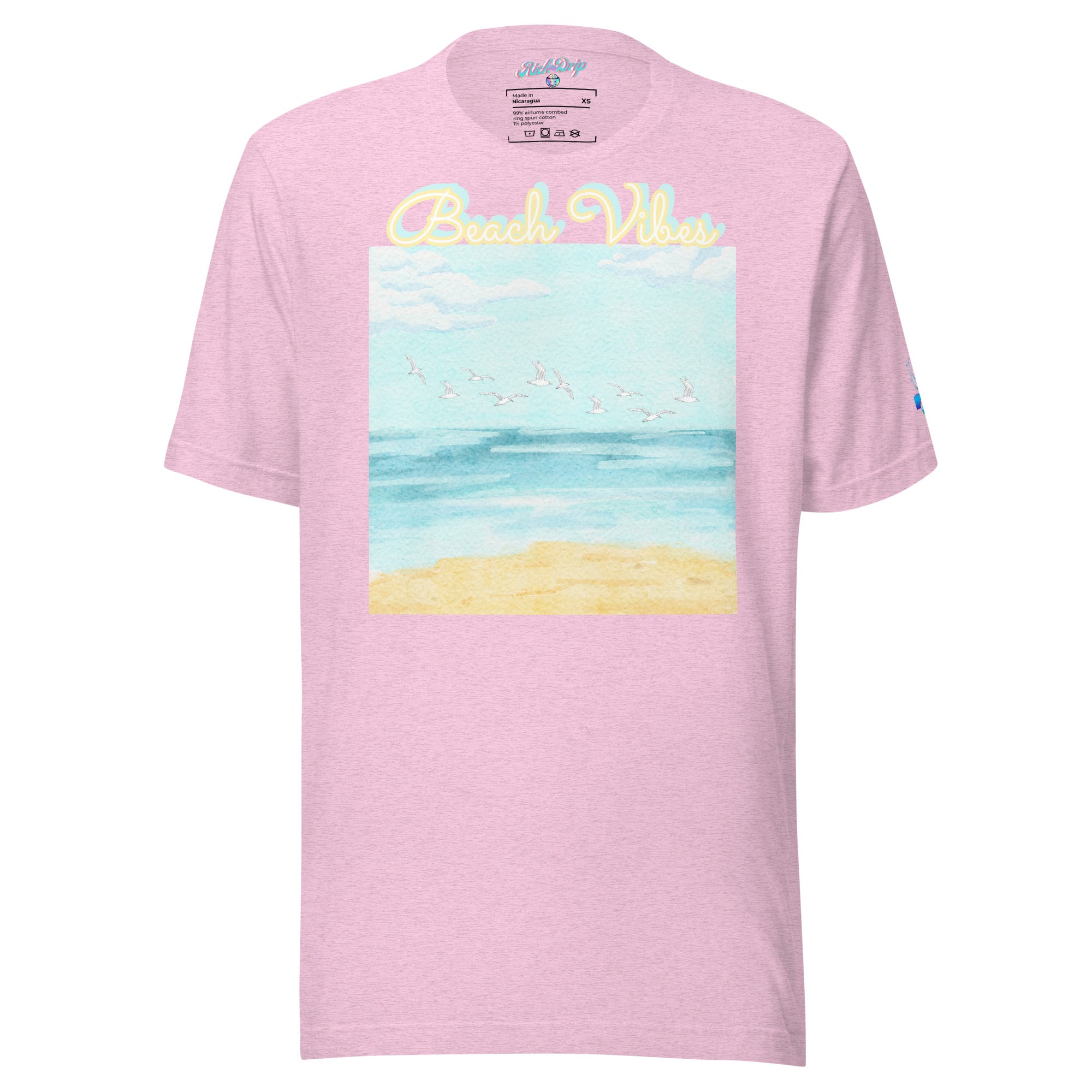 Rich Drip Blue Skies Beach Vibes RR - Unisex t-shirt Pastel