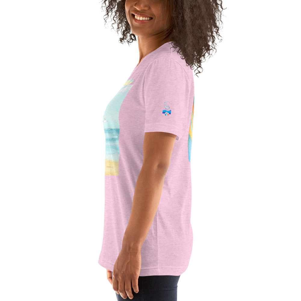 Rich Drip Blue Skies Beach Vibes RR - Unisex t-shirt Pastel