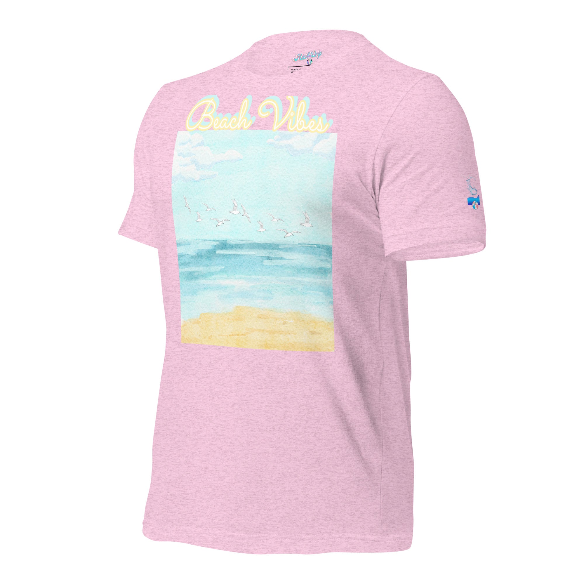 Rich Drip Blue Skies Beach Vibes RR - Unisex t-shirt Pastel