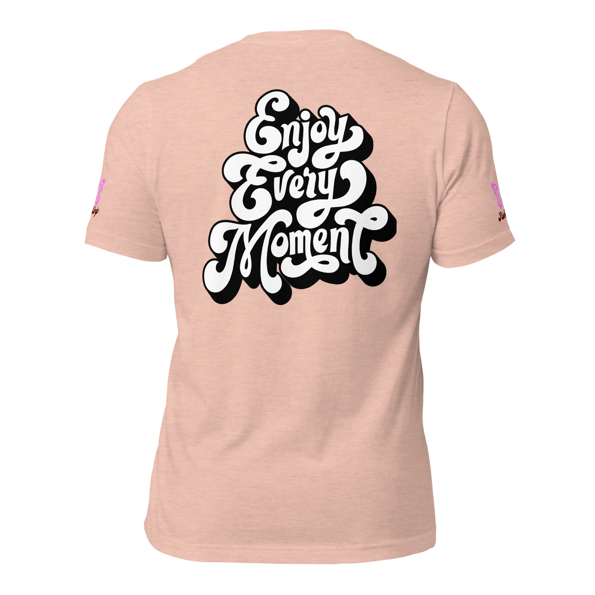 Rich Good Vibes Purple ButterFly "Enjoy Every Moment" - Unisex t-shirt