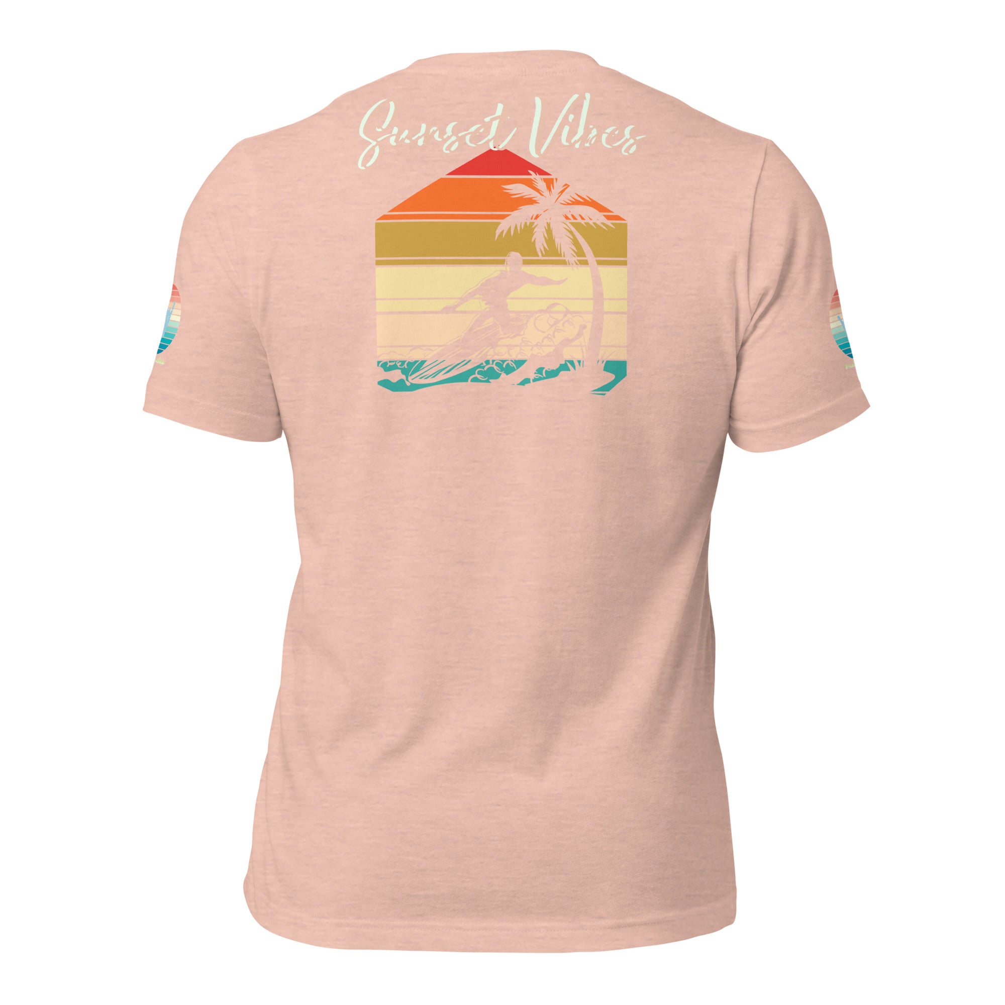 Sunset Vibes Beach Surf Creation 1.0 - Unisex t-shirt Pastel
