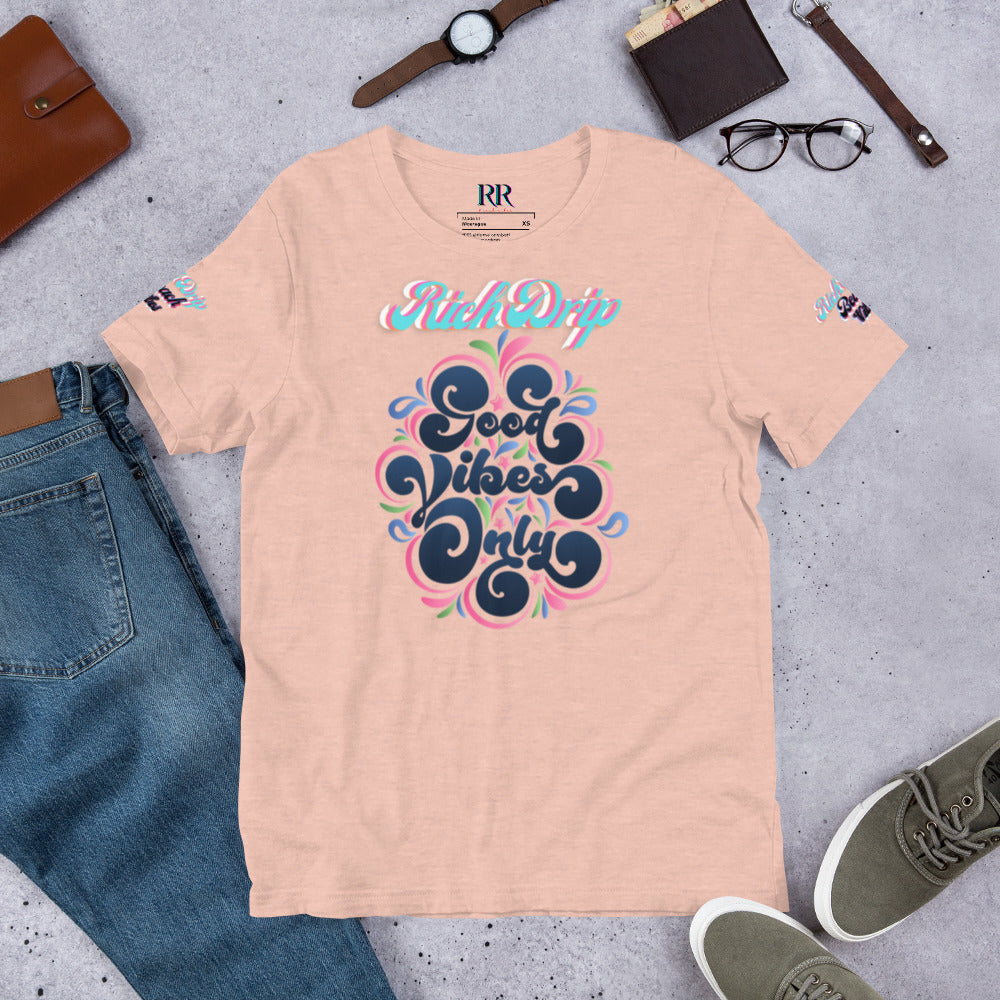 Rich Drip Good Vibes Only Blurple - Pastel Unisex t-shirt