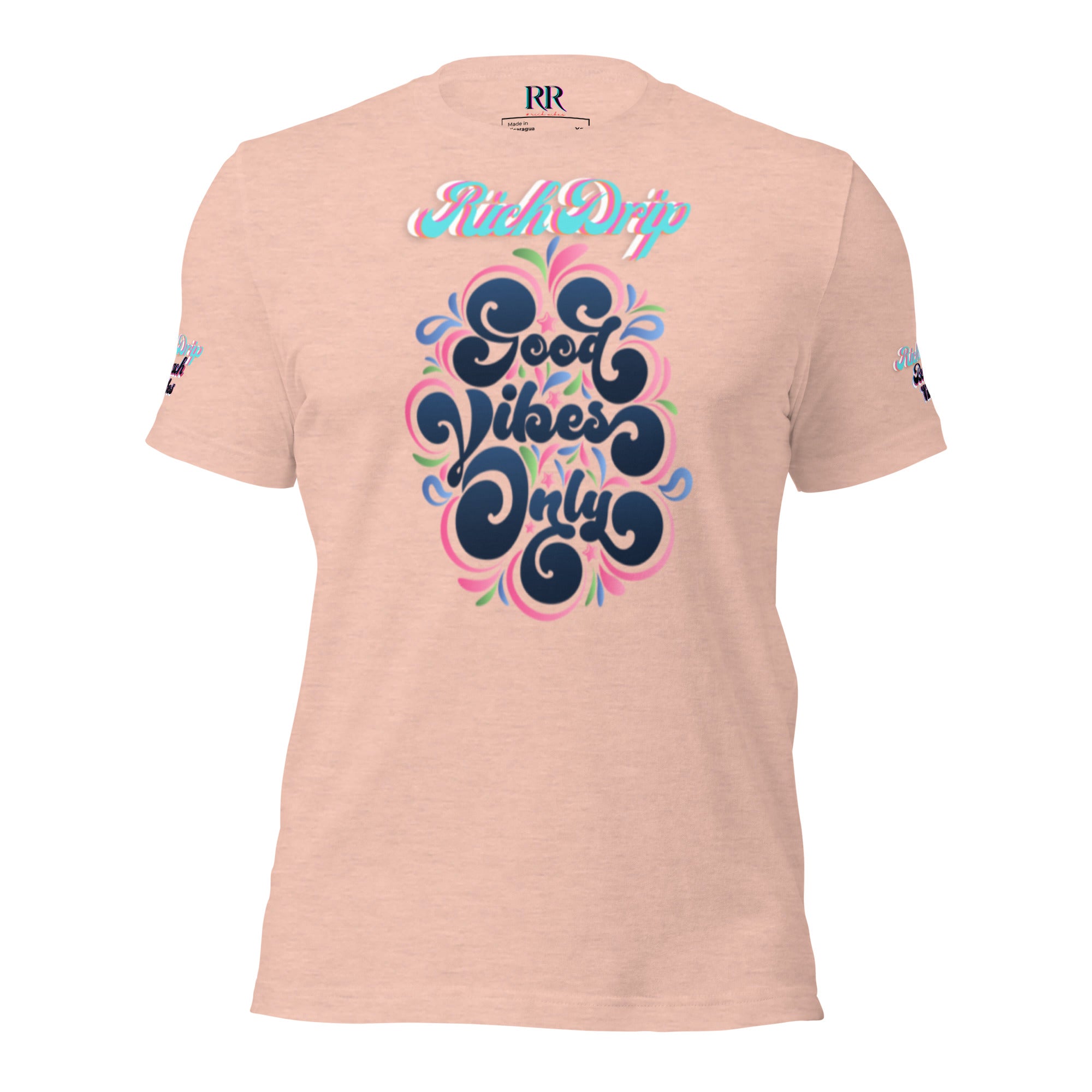 Rich Drip Good Vibes Only Blurple - Pastel Unisex t-shirt