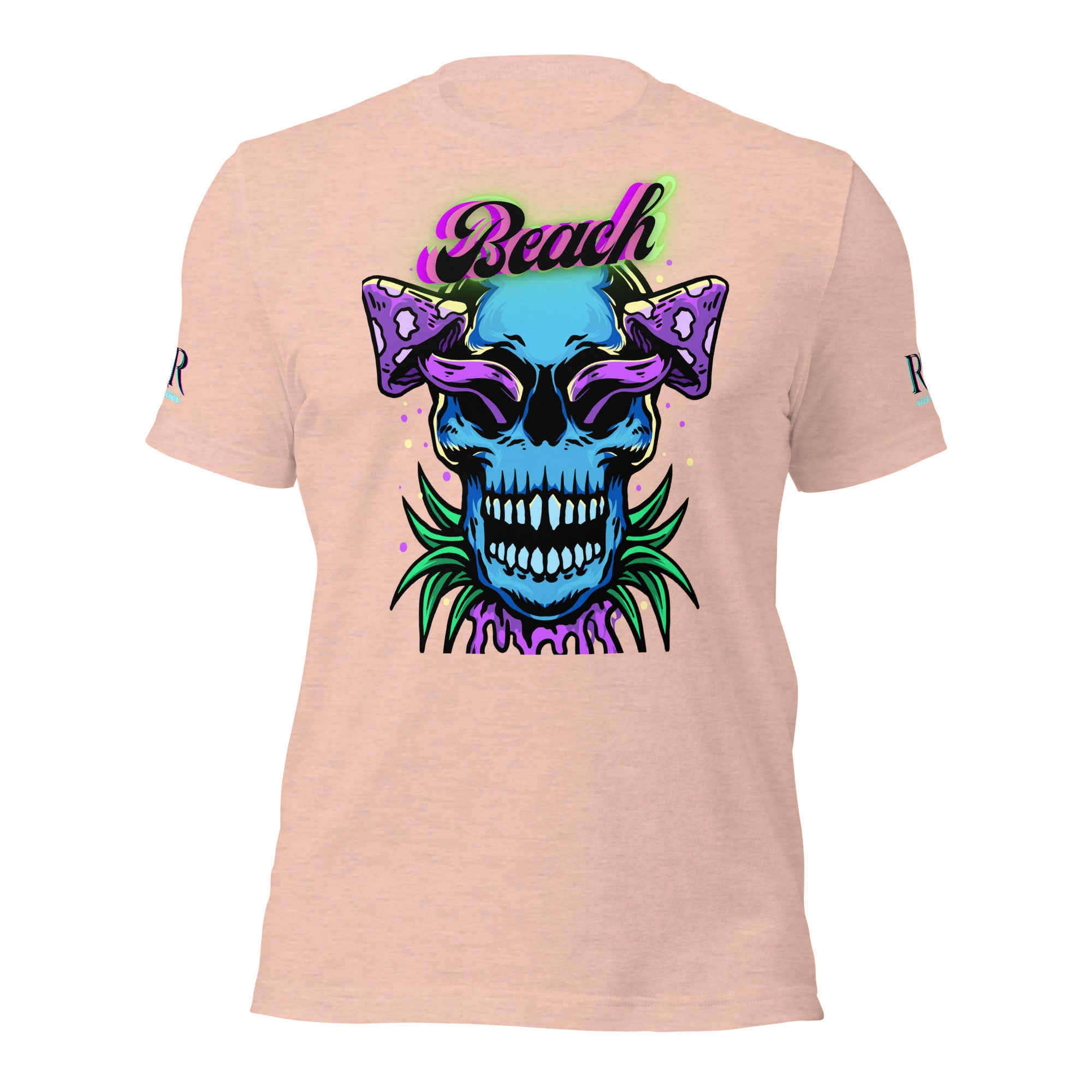 Brand Of The Brave Purple Shroom Skull Vibes - Unisex t-shirt