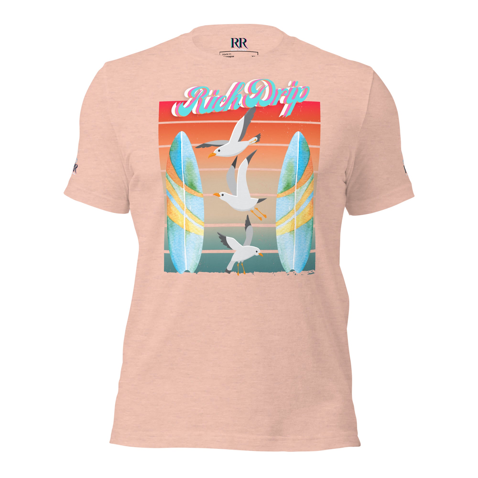 Rich Drip Surf Board Walk - Unisex t-shirt Pastel