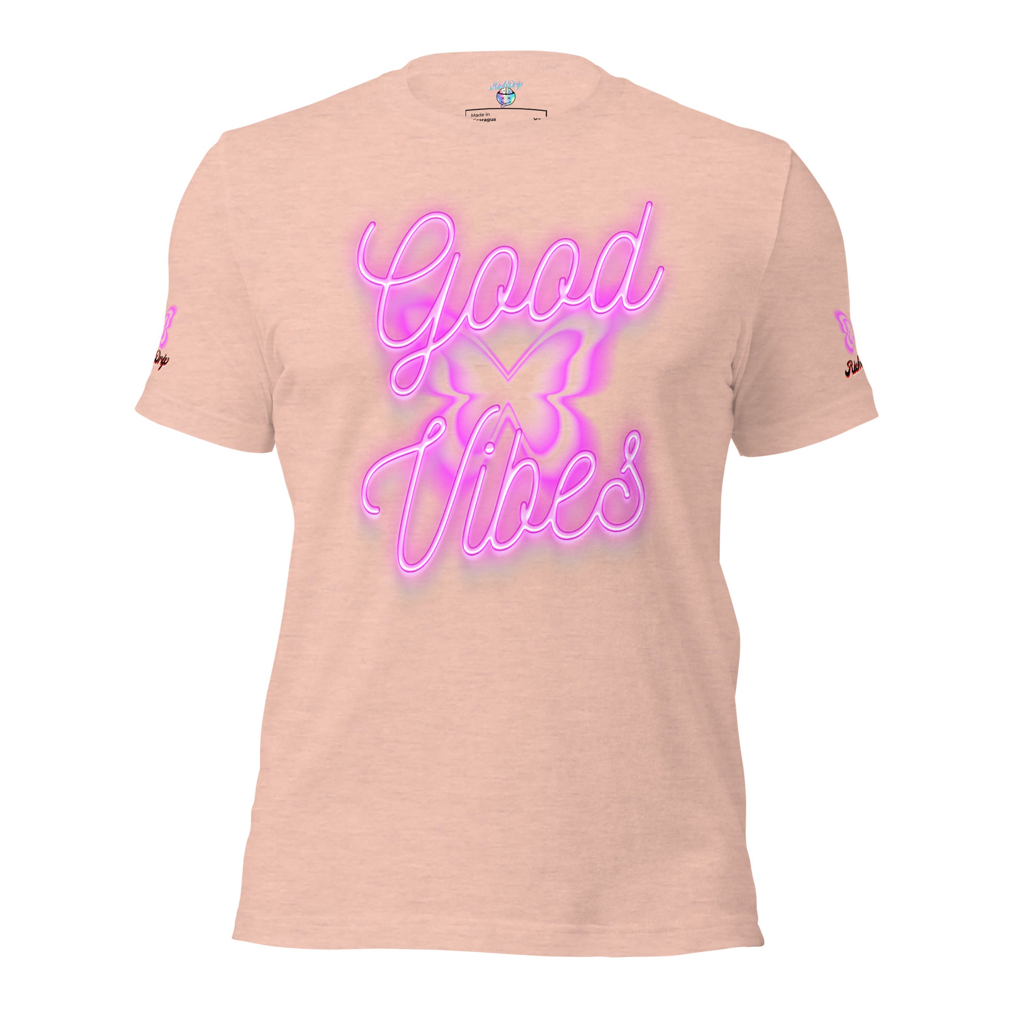 Rich Good Vibes Purple ButterFly "Enjoy Every Moment" - Unisex t-shirt