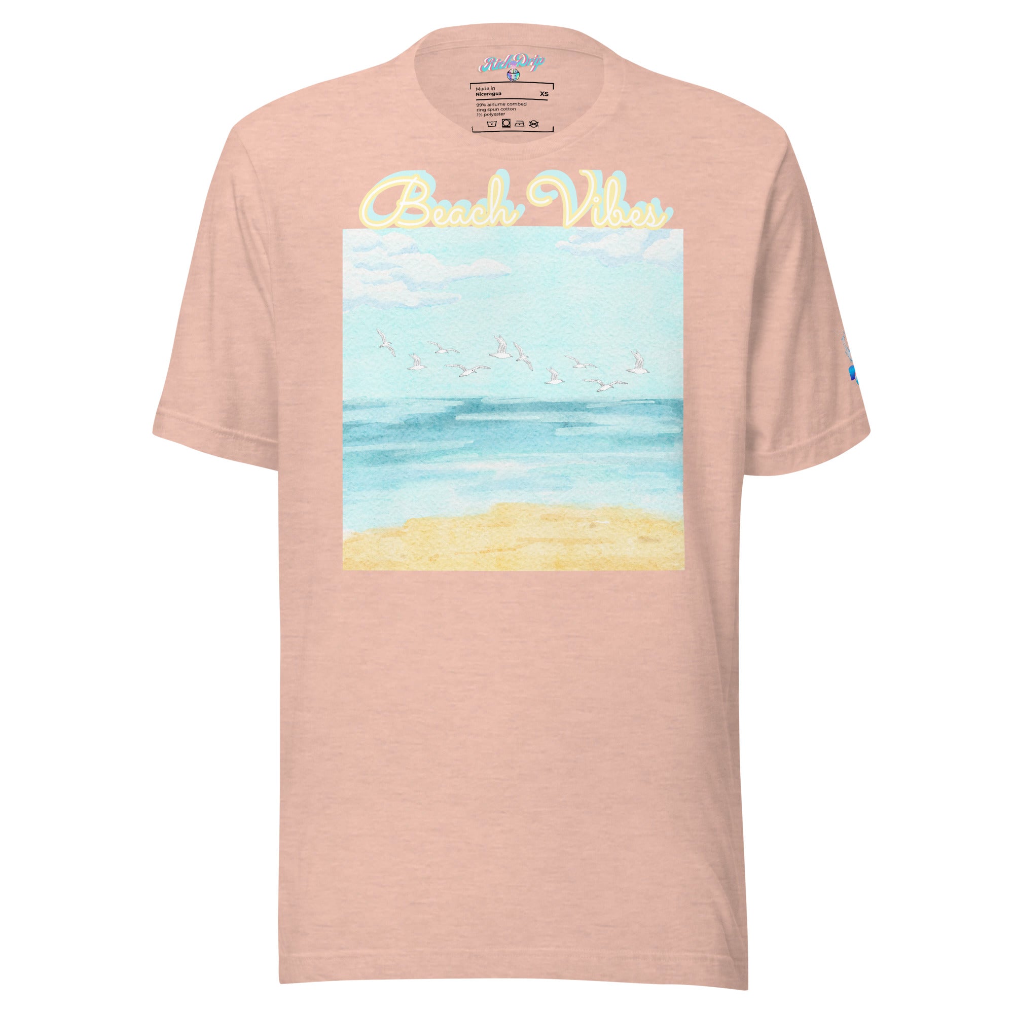Rich Drip Blue Skies Beach Vibes RR - Unisex t-shirt Pastel