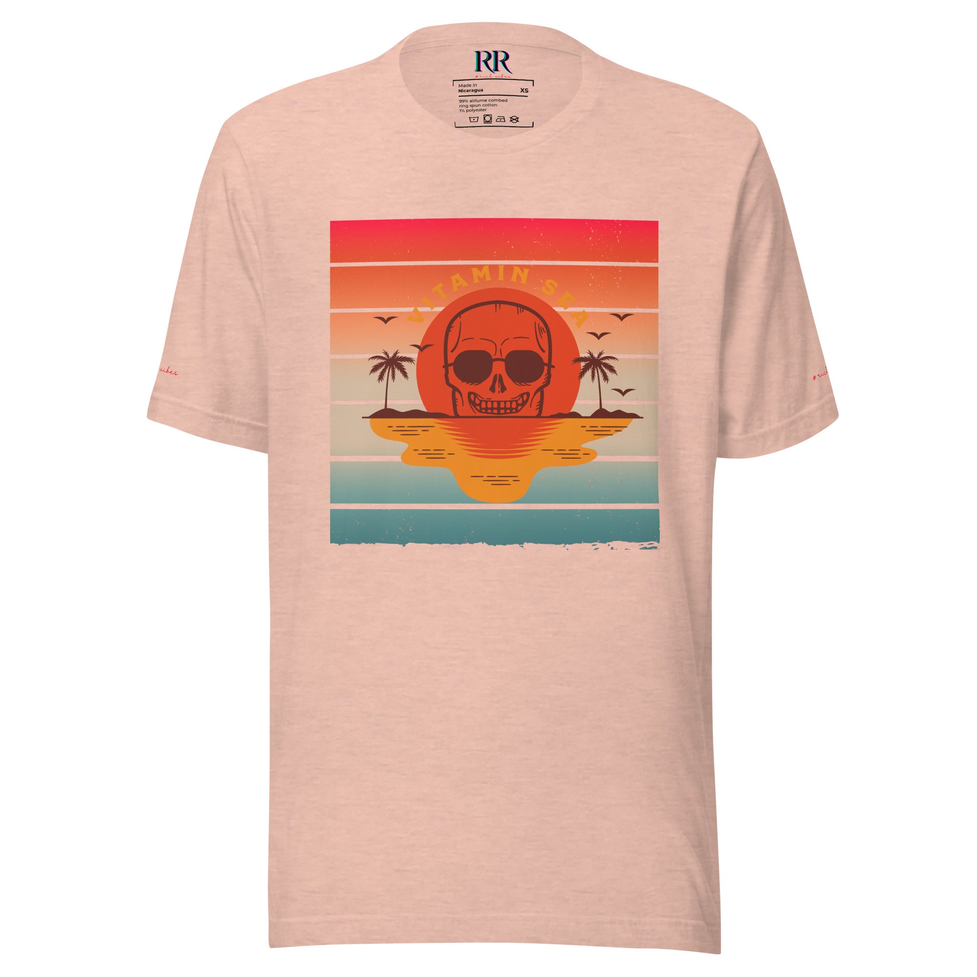Rich Vibes Vitamin Sea - Unisex Staple T-Shirt | Bella + Canvas 3001 Pastel