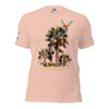 Rich Drip Volt Rich Vibes Colorful Palm Tree Silhouette Multi Colored Circle - Unisex t-shirt Pastel