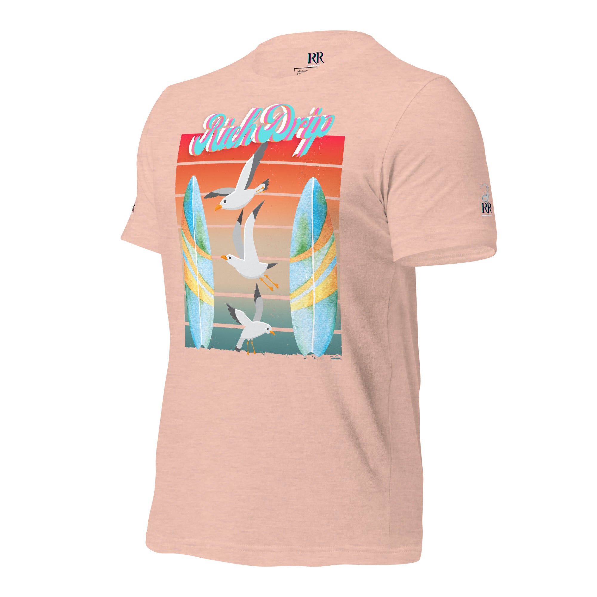 Rich Drip Surf Board Walk - Unisex t-shirt Pastel